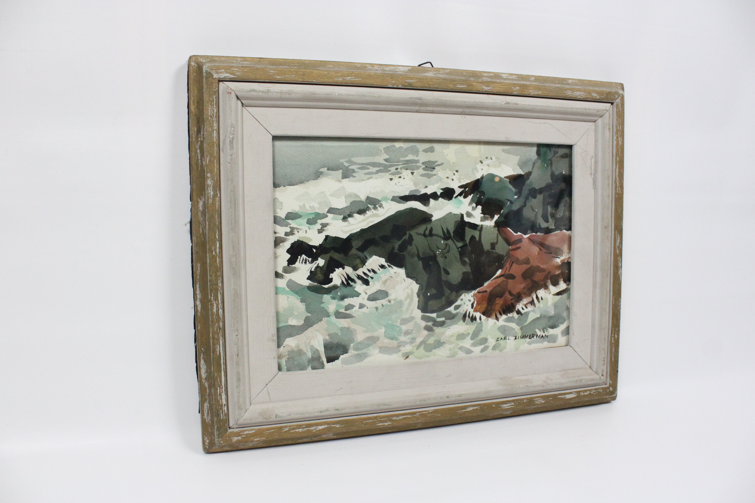 Original Watercolor by Artist Carl Zimmerman