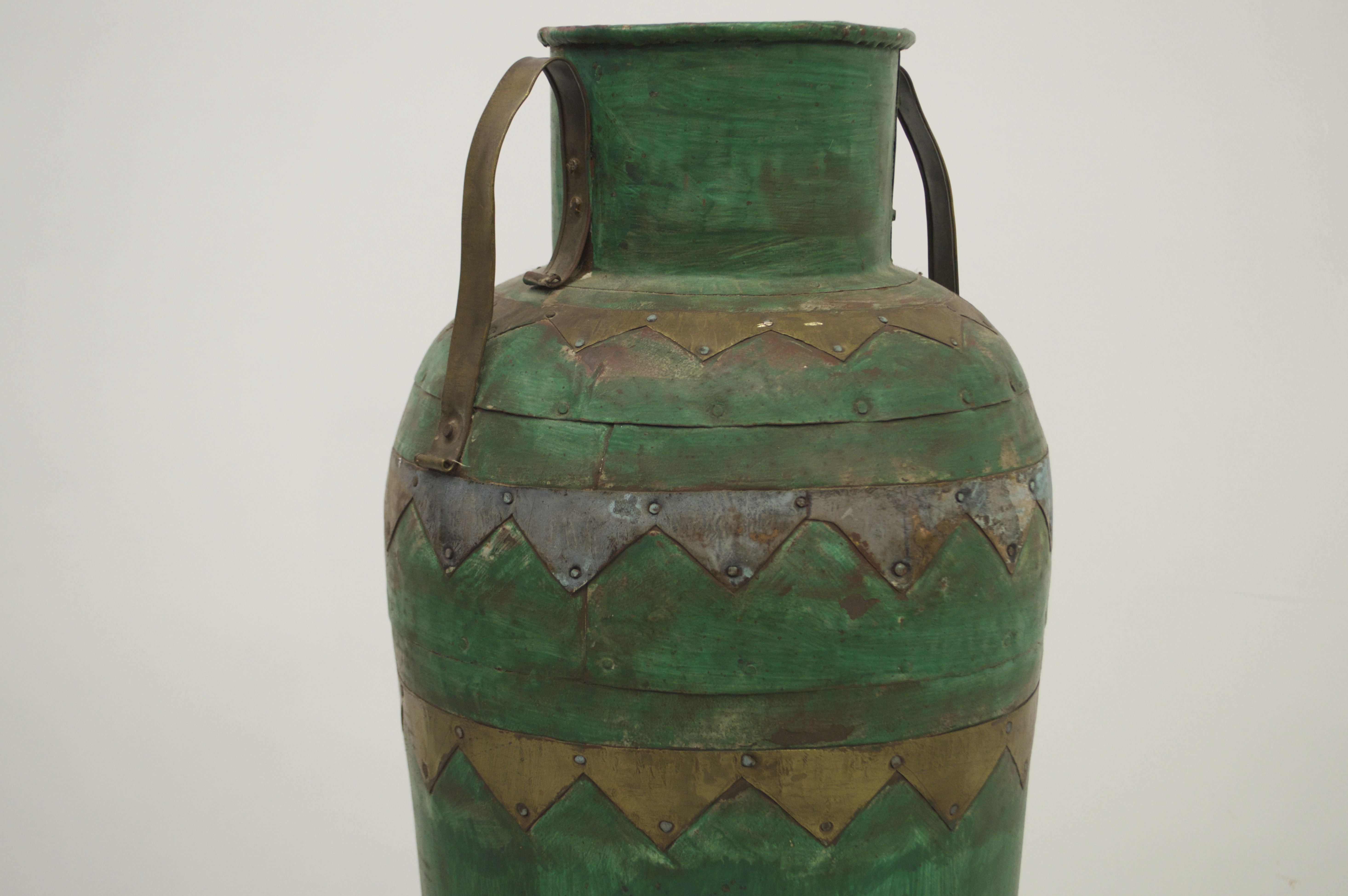 Large Metal Decorative Urn 