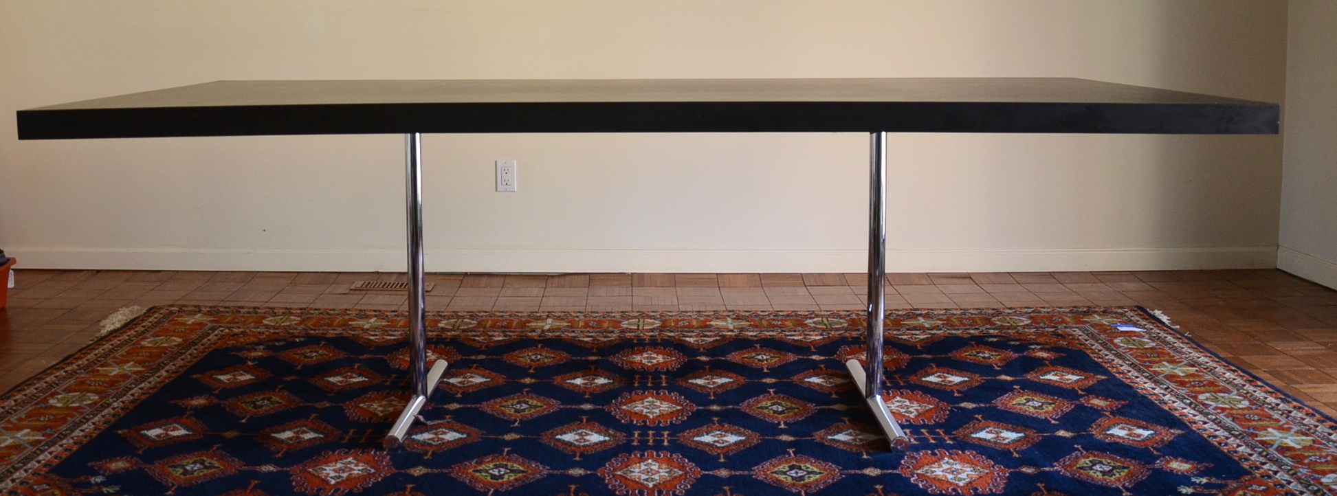 Vintage Stendig Teak Slab Dining Table