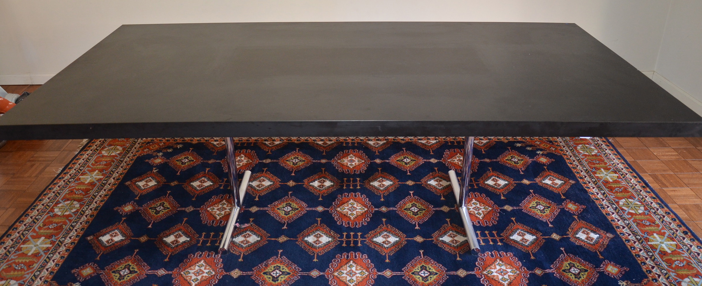 Vintage Stendig Teak Slab Dining Table