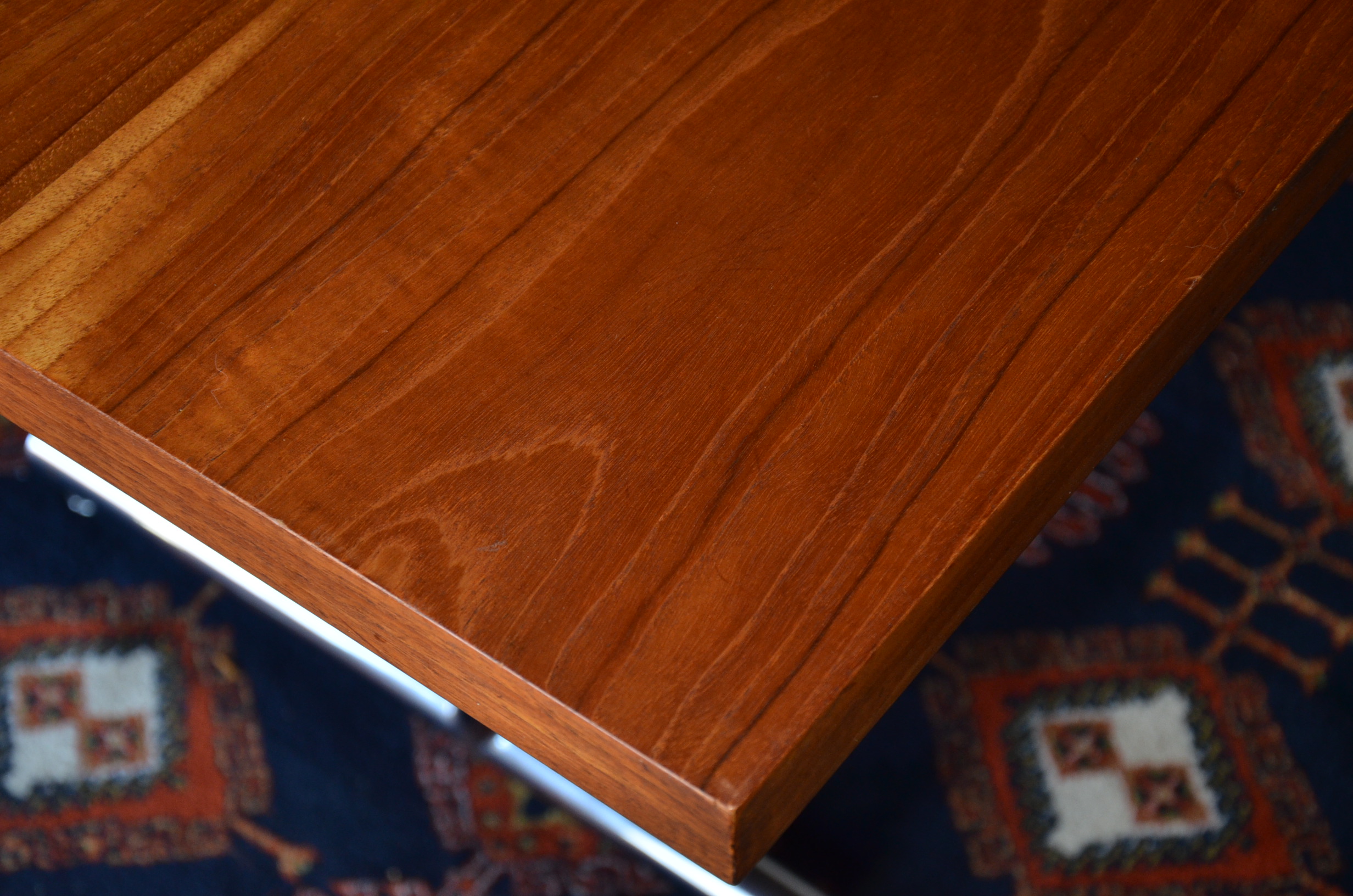 Vintage Stendig Teak Slab Dining Table