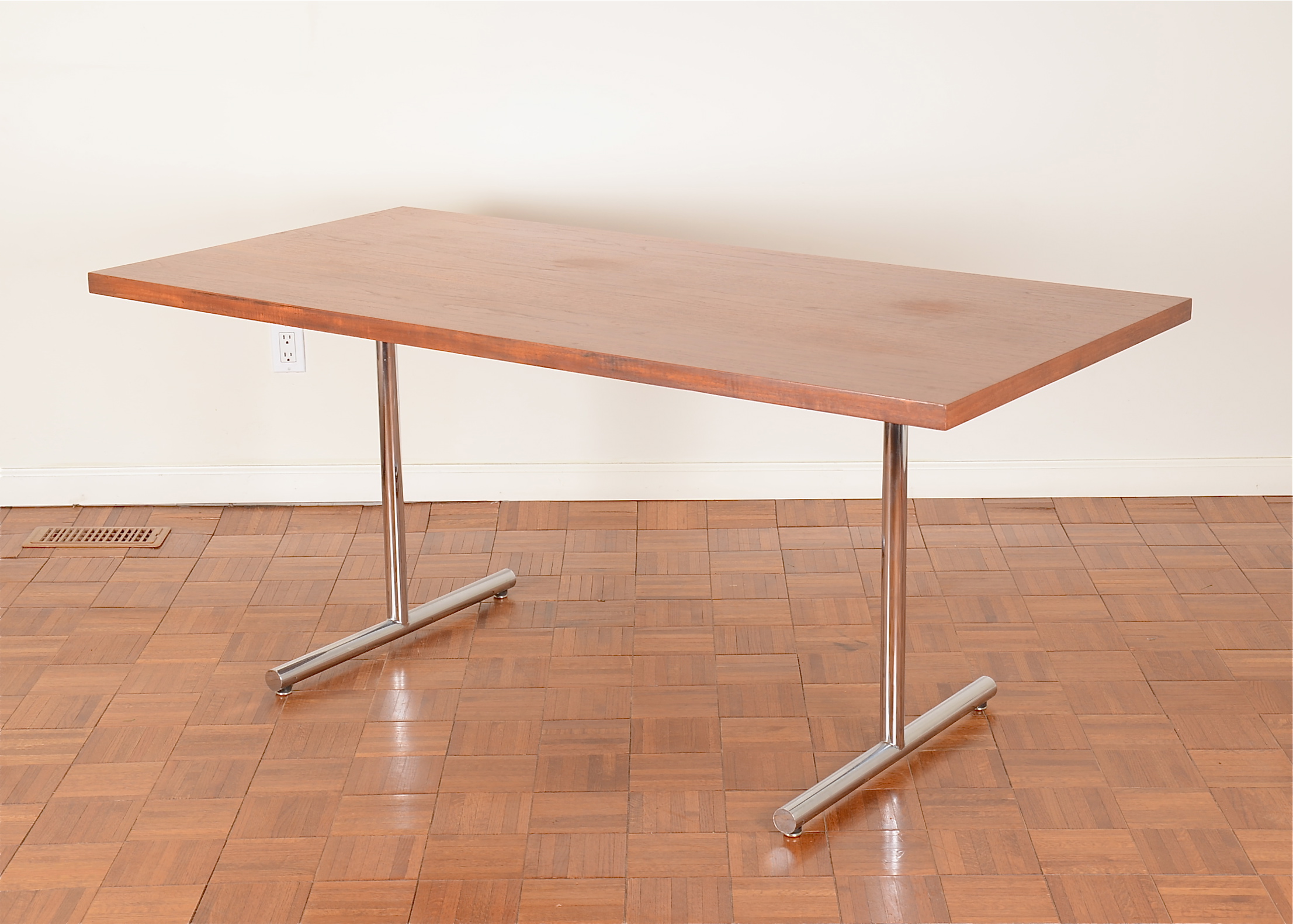 Vintage Stendig Teak Slab Dining Table