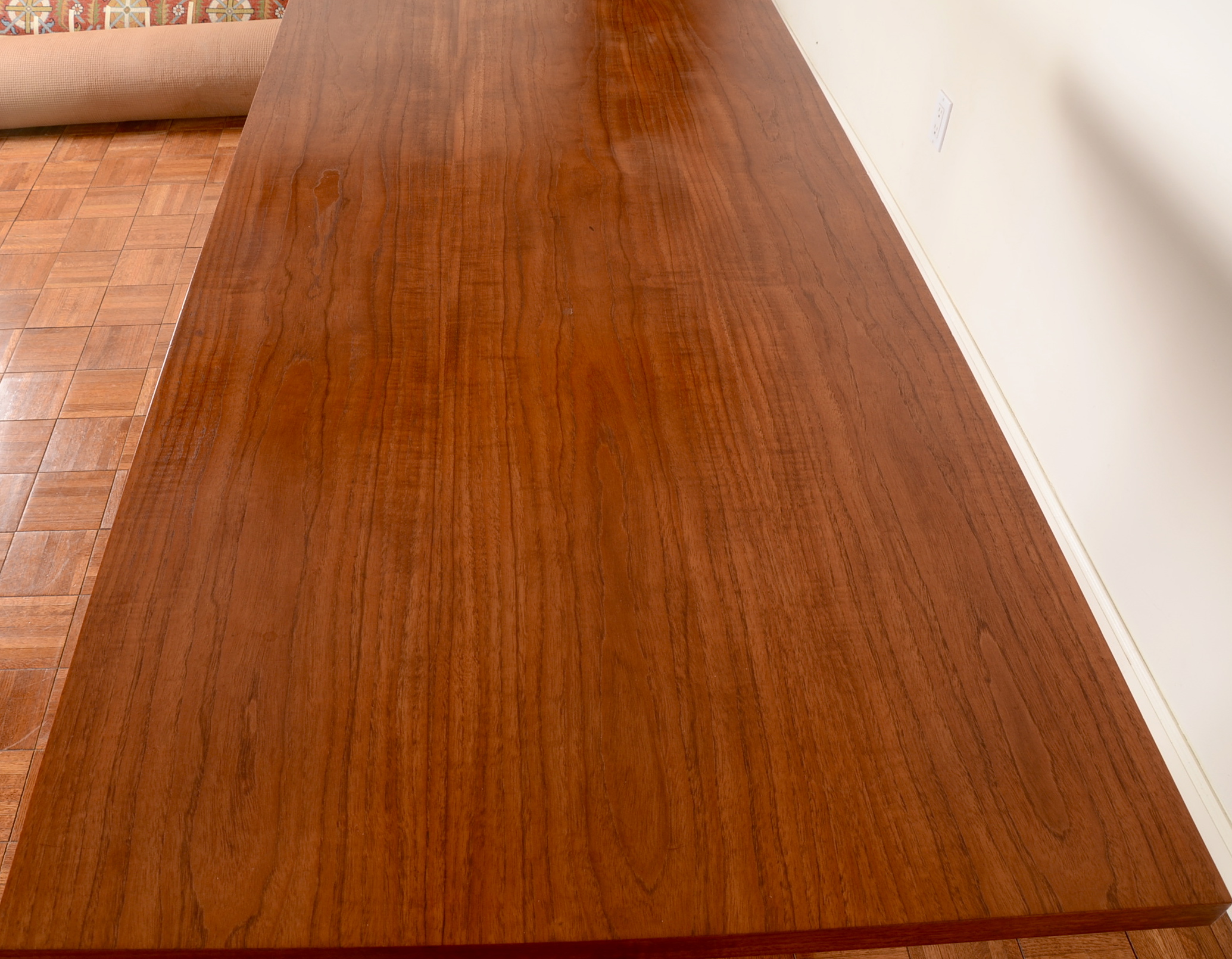 Vintage Stendig Teak Slab Dining Table