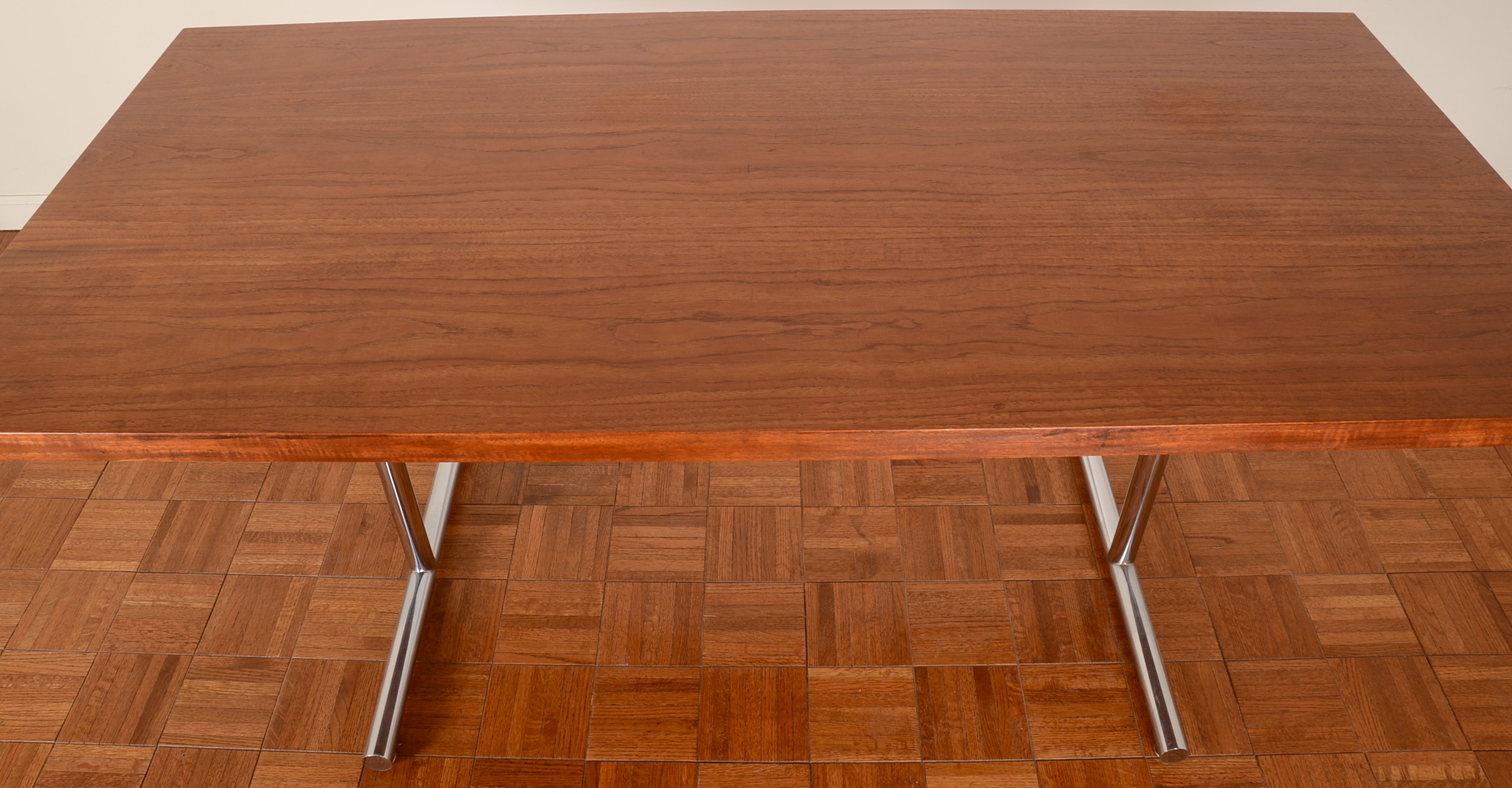 Vintage Stendig Teak Slab Dining Table