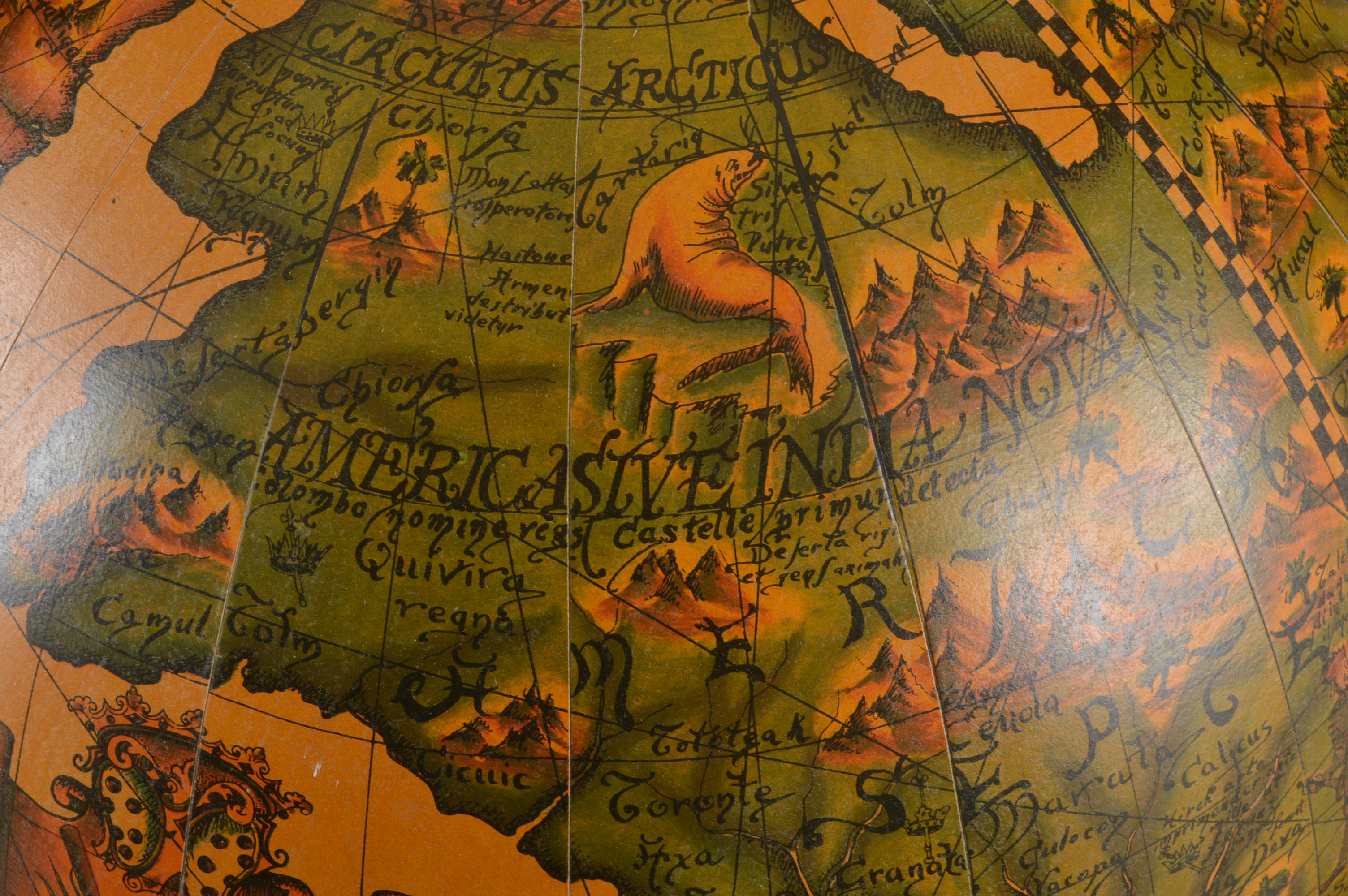 Reproduction Old World Decorative Library Globe