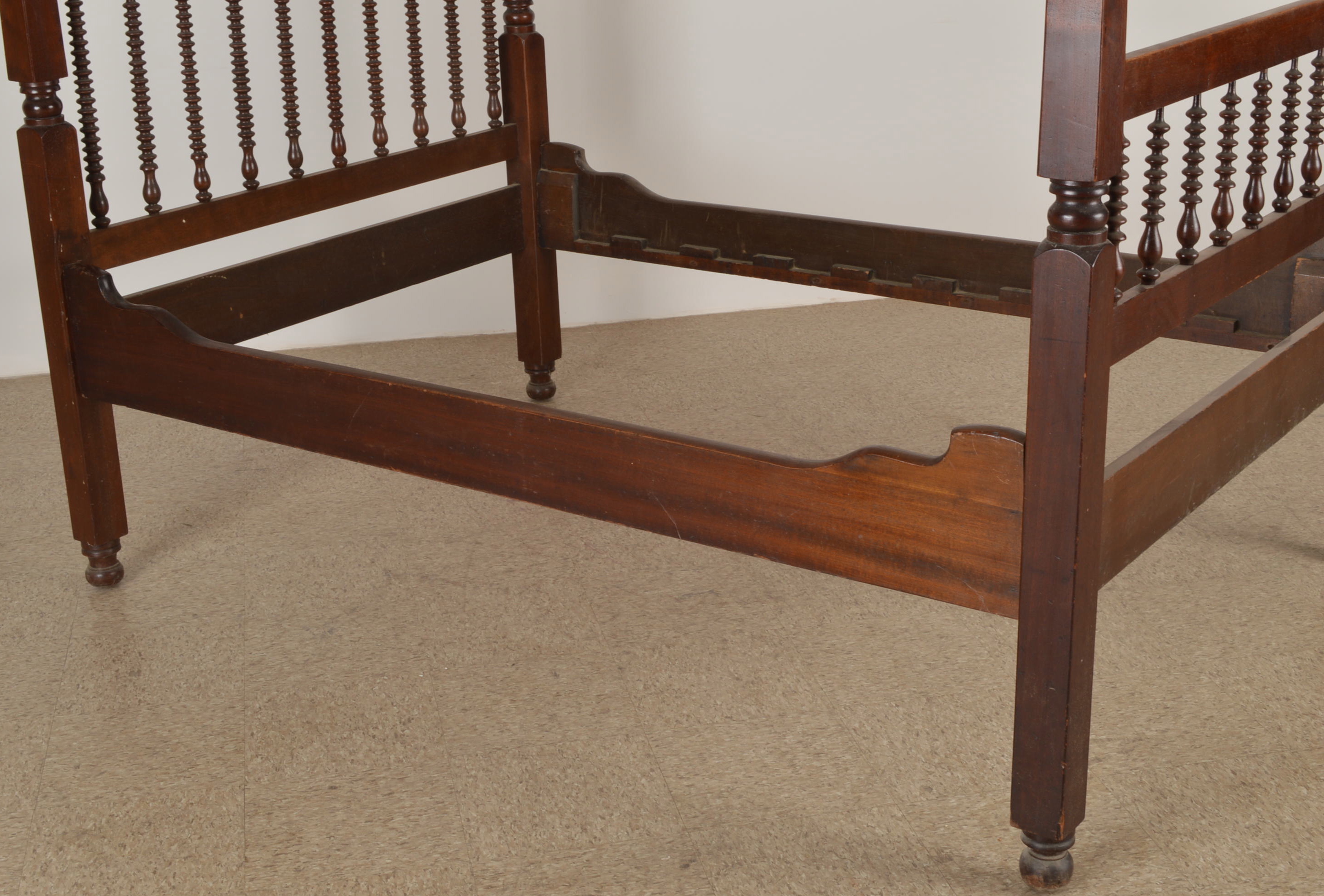 19th Century Victorian Canopy Bed 