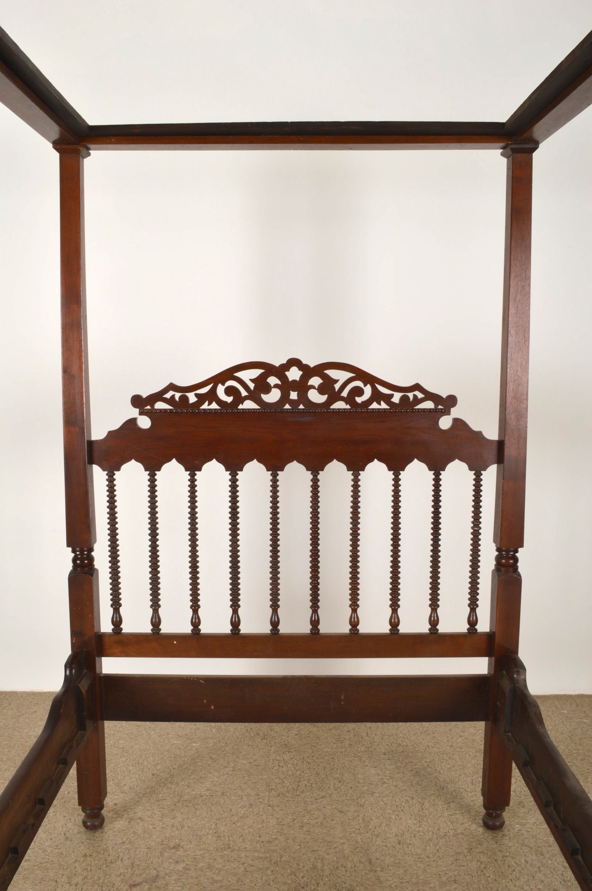 19th Century Victorian Canopy Bed 