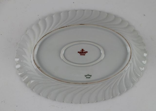 Haviland Limoges Orsay Swirl Pattern Serving Platter and Bowl