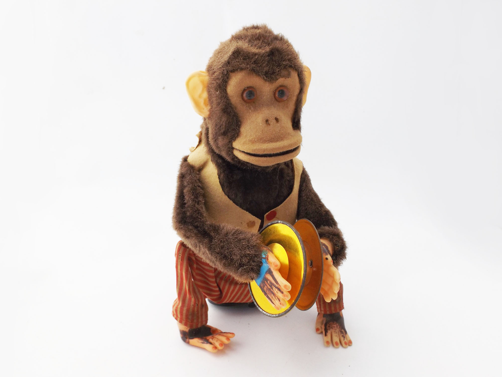Fun Vintage Chimp with Cymbals