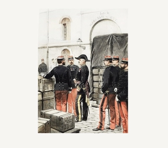 Sixteen Original Folios "Types et Uniformes L'Armee Francaise", E. Detaille 1885