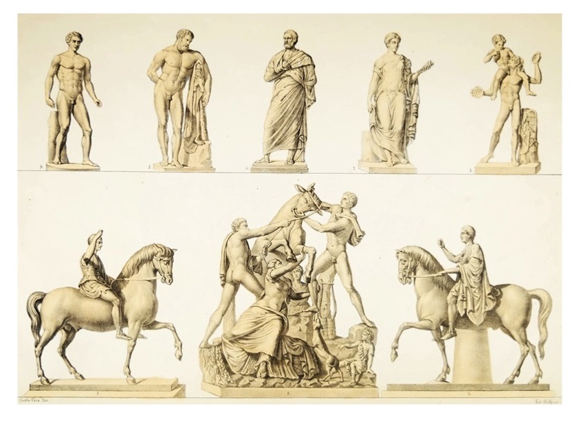 Second Edition (1858) "Piccoli Bronzi Del Real Museo Borbonico", By Carlo Ceci