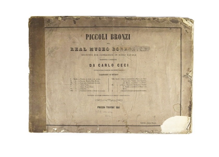Second Edition (1858) "Piccoli Bronzi Del Real Museo Borbonico", By Carlo Ceci