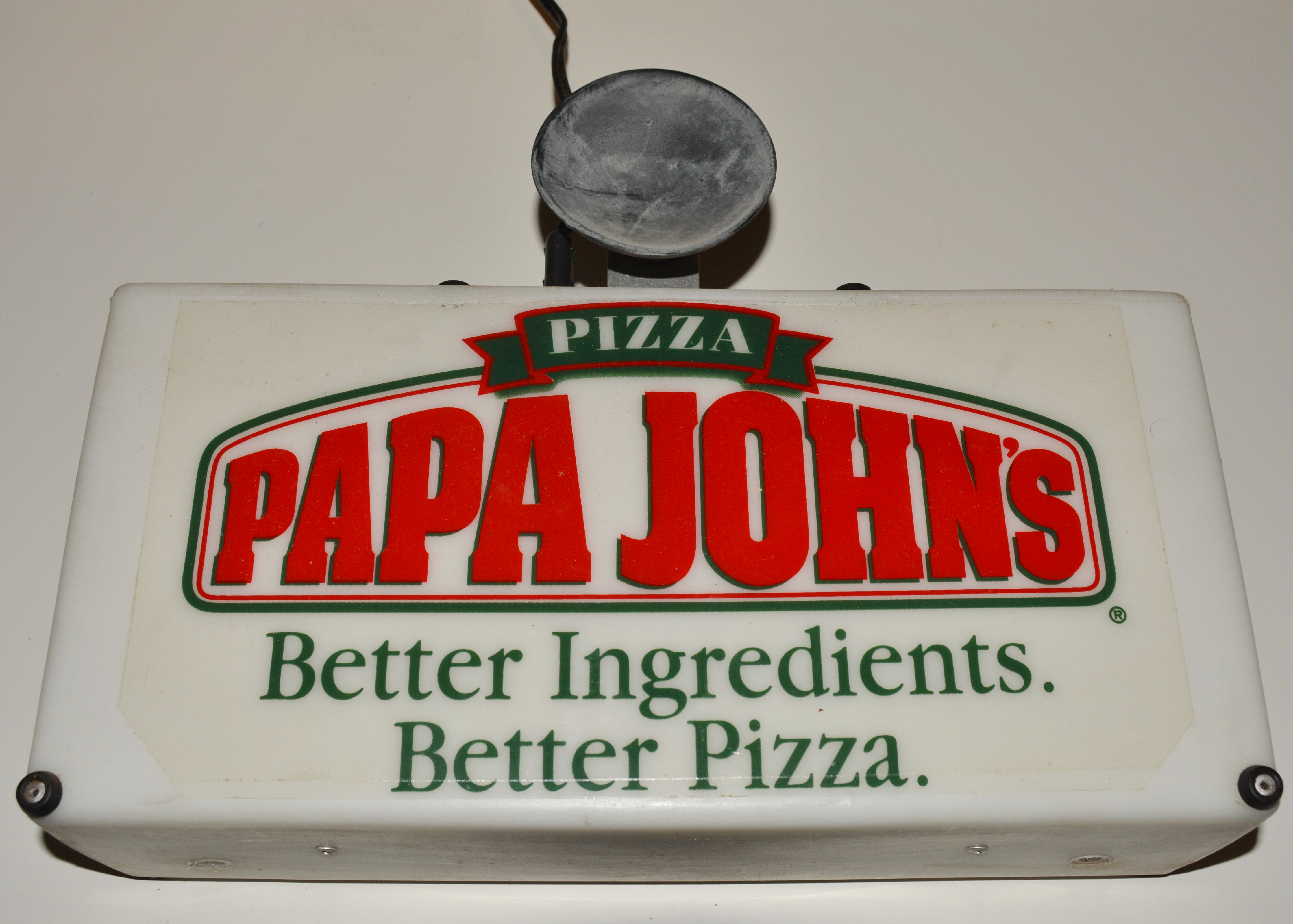 Papa John's Driver Sign