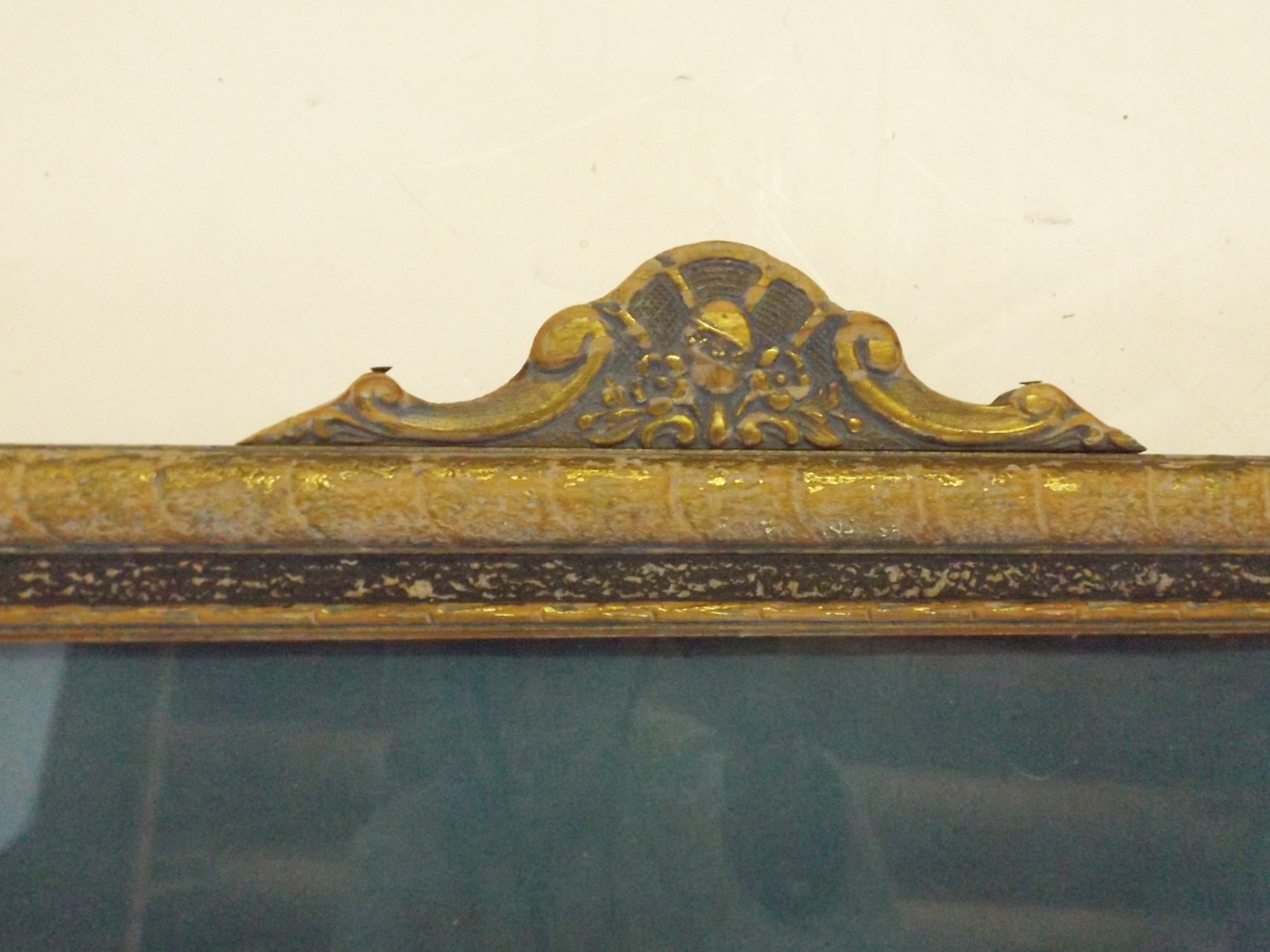 Vintage Print of a Wolf on a Snowy Hill