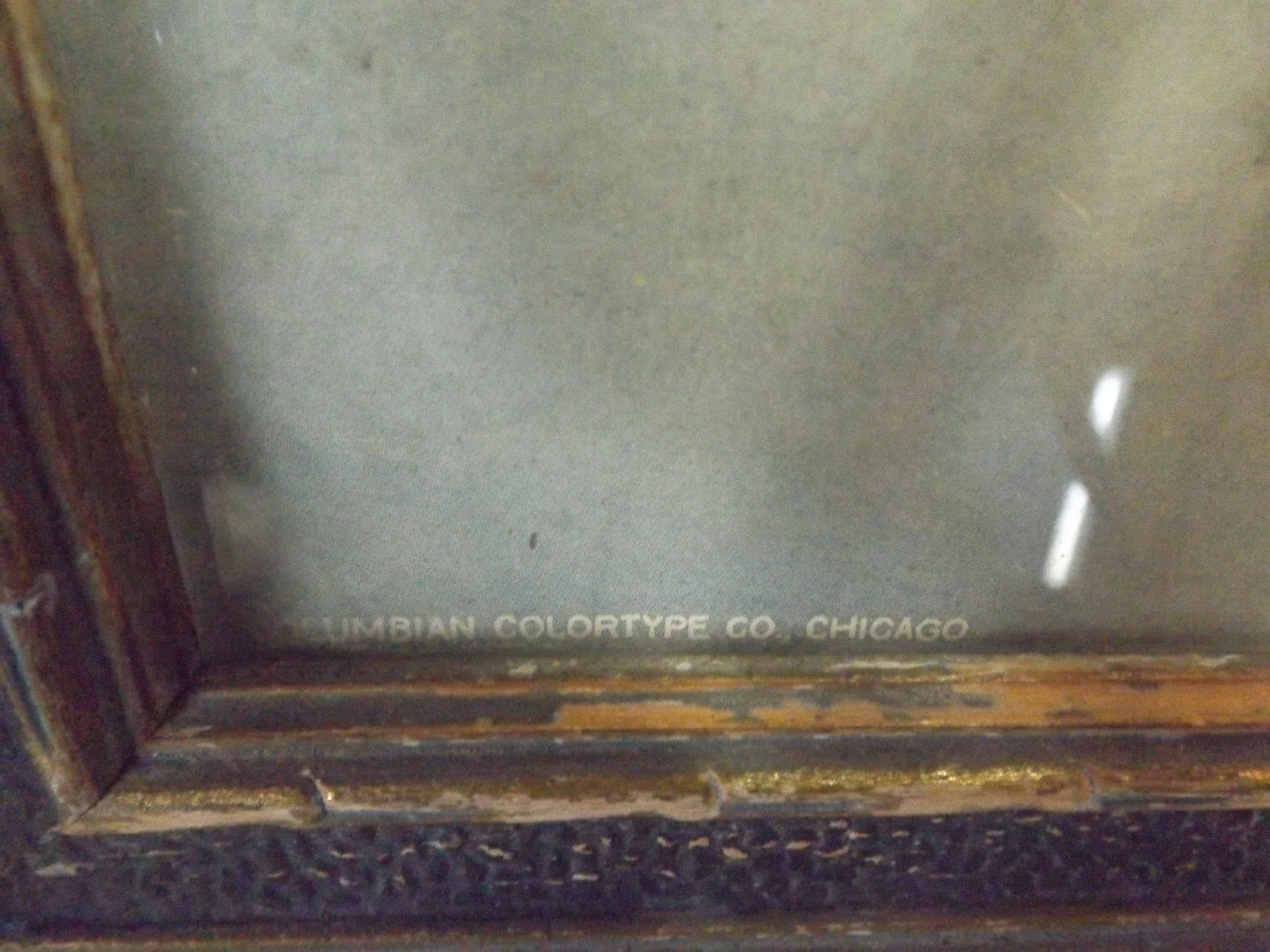 Vintage Print of a Wolf on a Snowy Hill