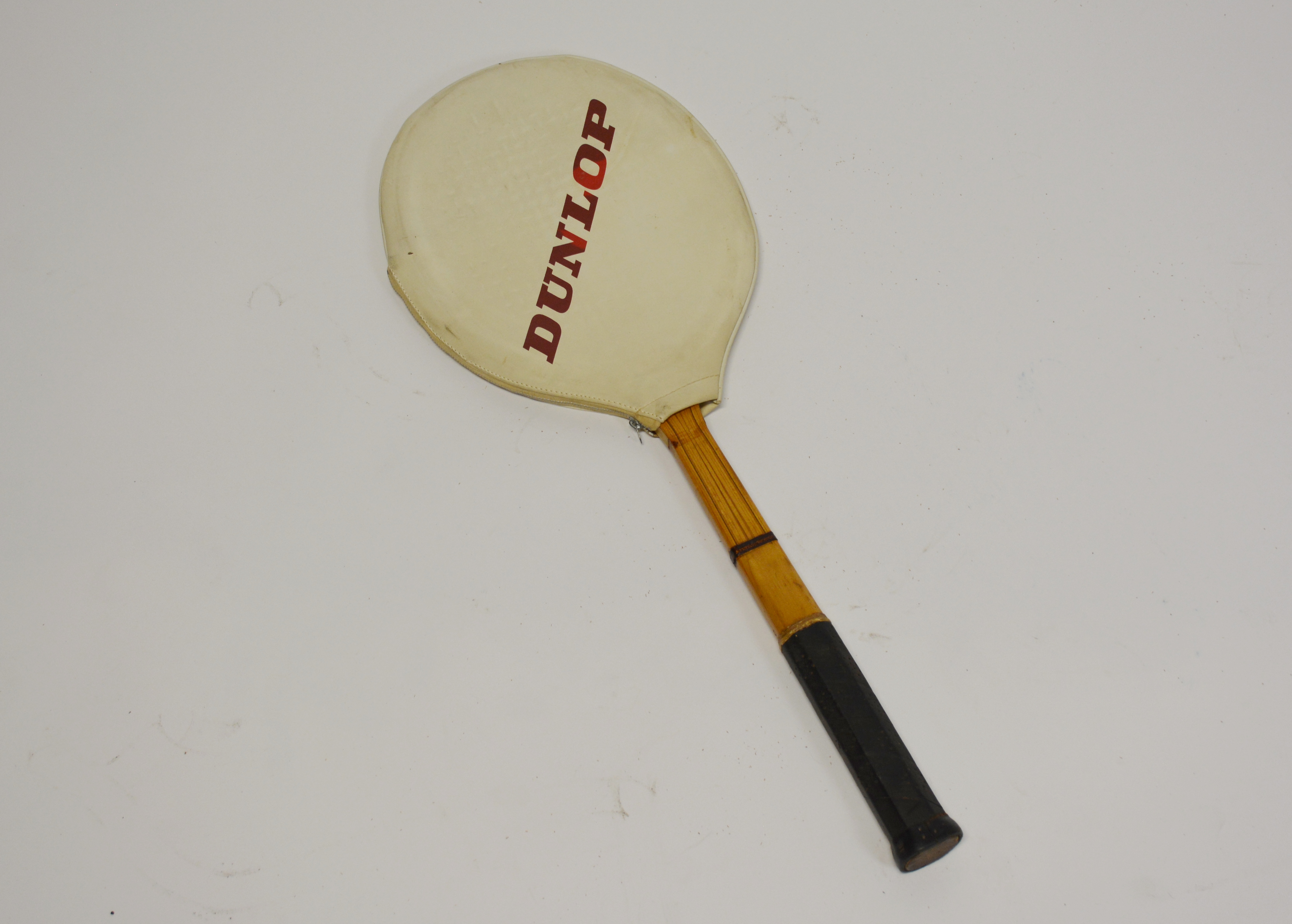 Ted Power Autographed Tennis Ball and Vintage Racket