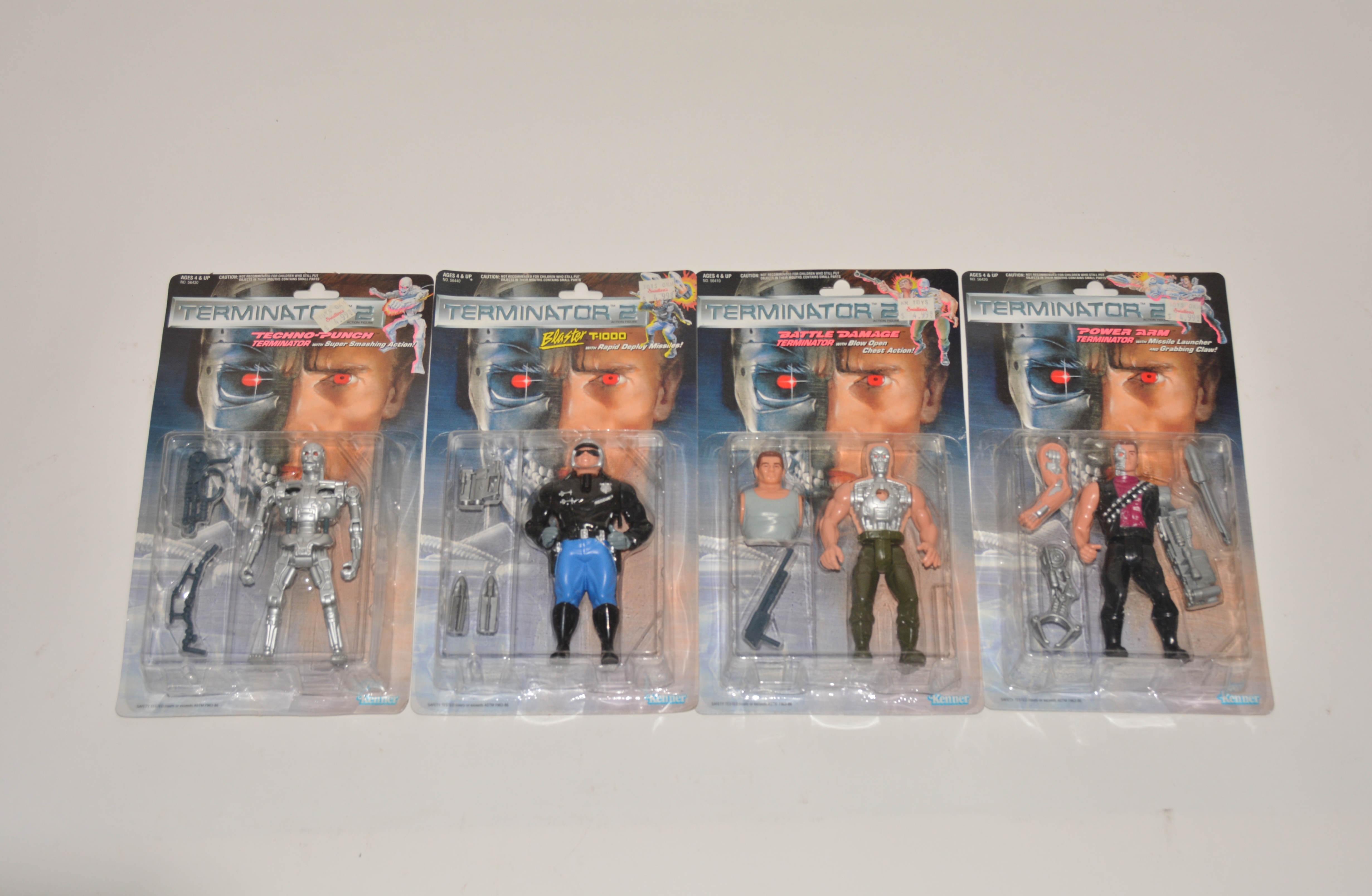 Complete Set of Vintage Terminator Action Figures New in Box 