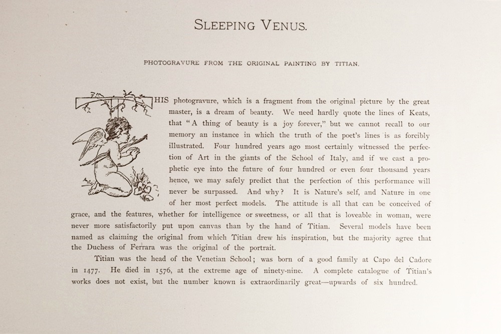 A Rare Set Comprising 10 Volumes "The Masterpieces Of Italian Art", 1886