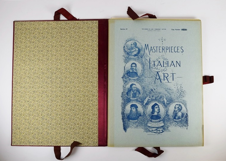 A Rare Set Comprising 10 Volumes "The Masterpieces Of Italian Art", 1886
