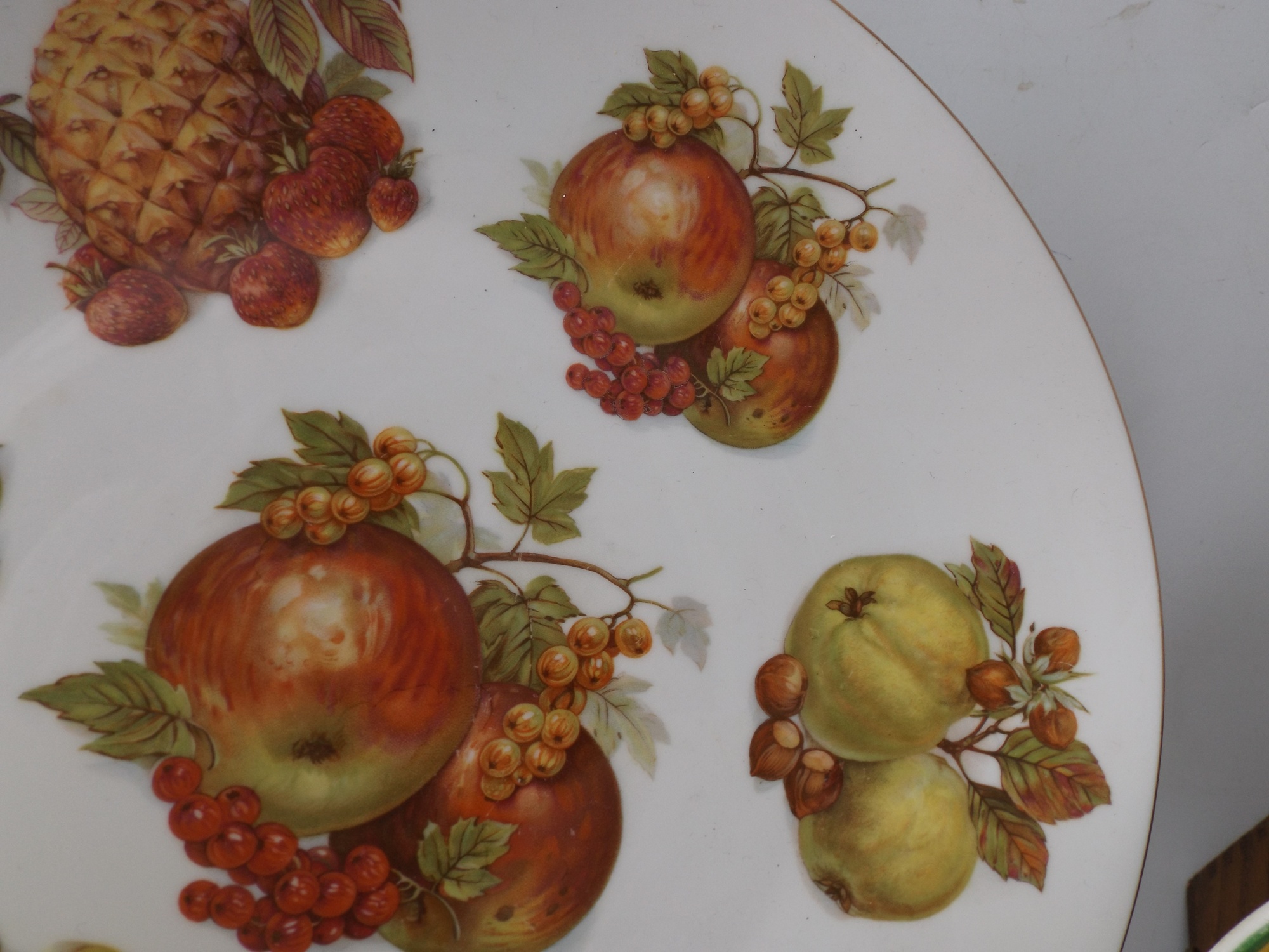 Six Vintage Hand Painted Porcelain Plates
