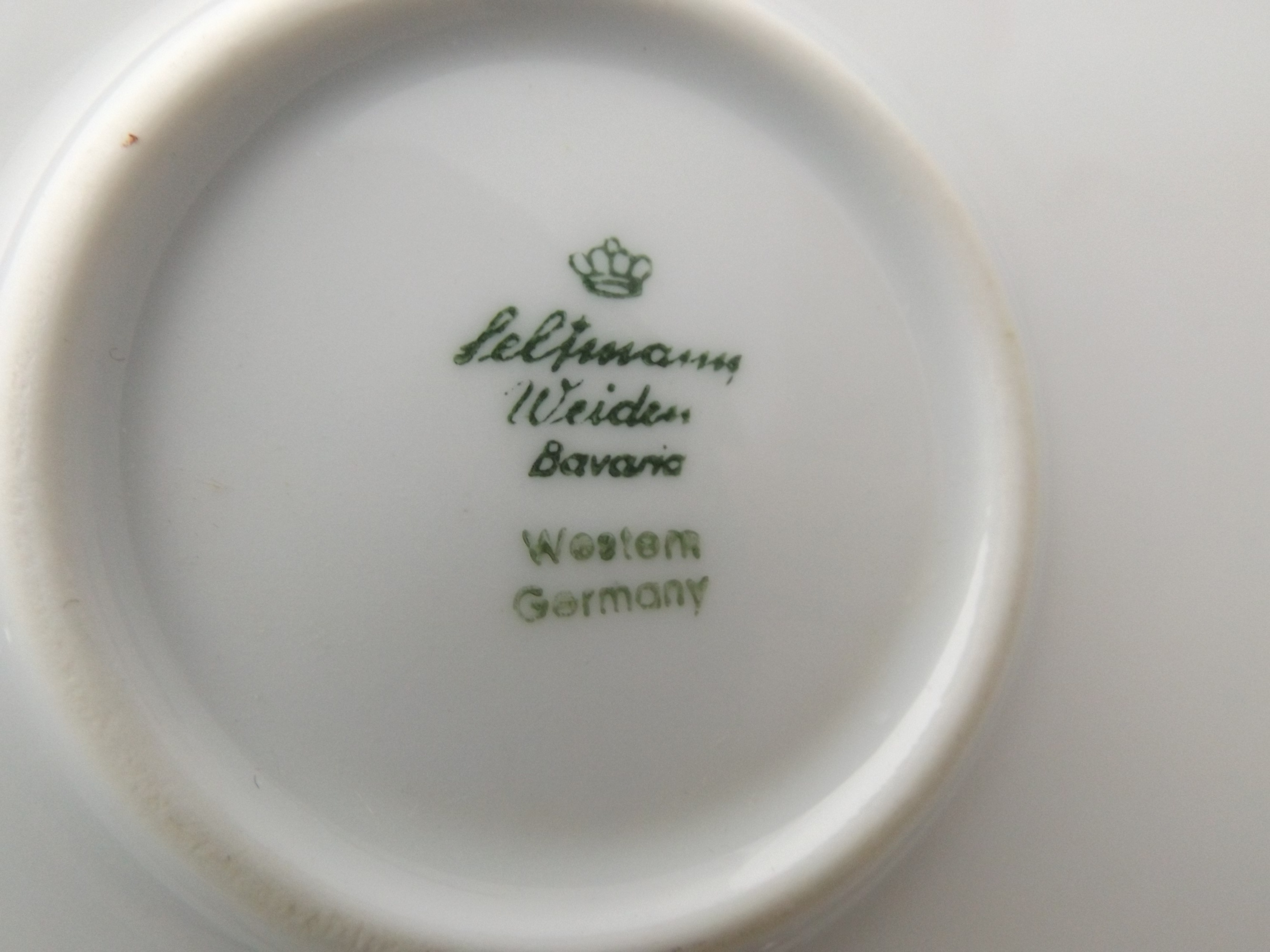 Six Vintage Hand Painted Porcelain Plates