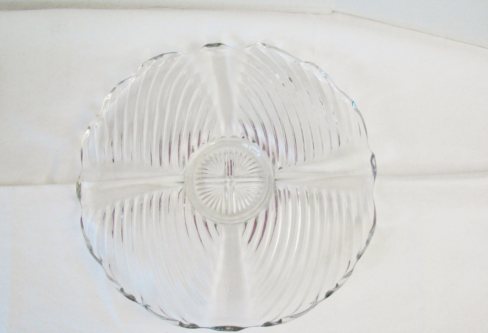 Culver Ltd. Dish, Floral and Pressed Glass Serving Plates