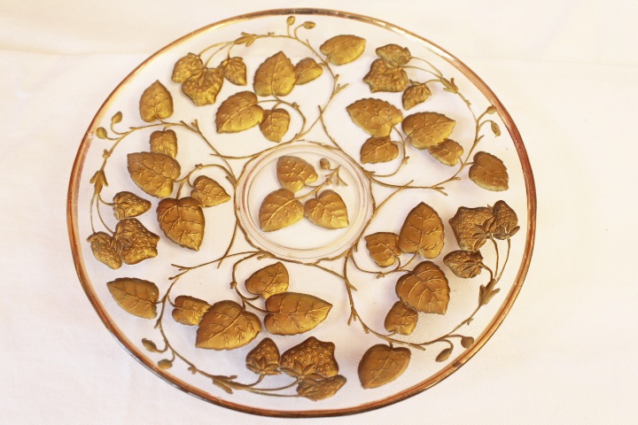 Culver Ltd. Dish, Floral and Pressed Glass Serving Plates