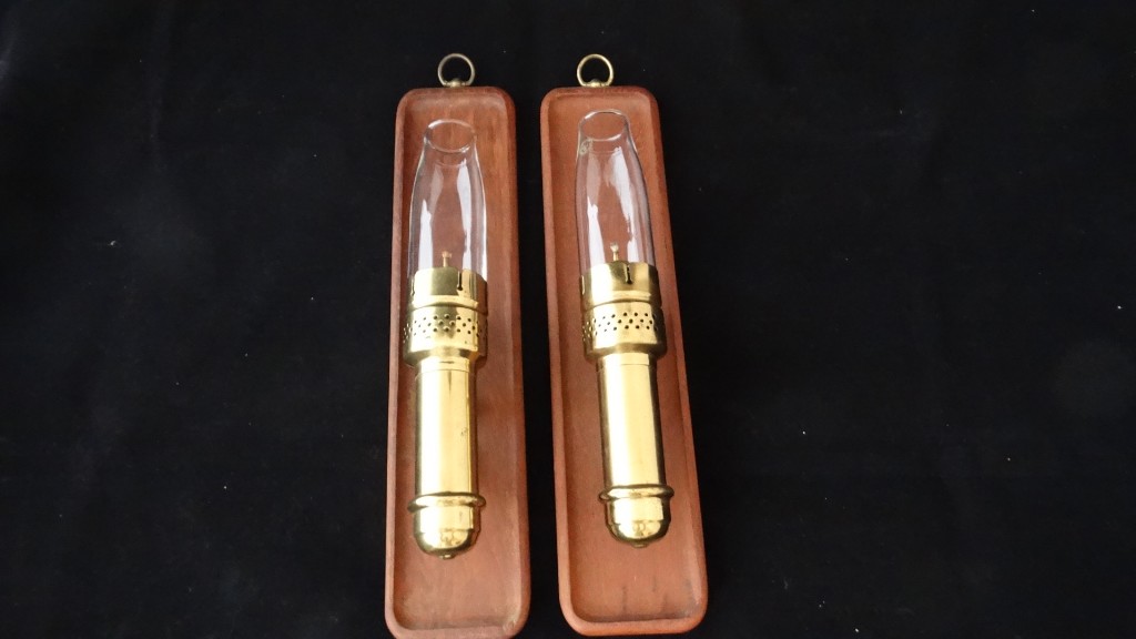 Danish Modern Oil Sconces