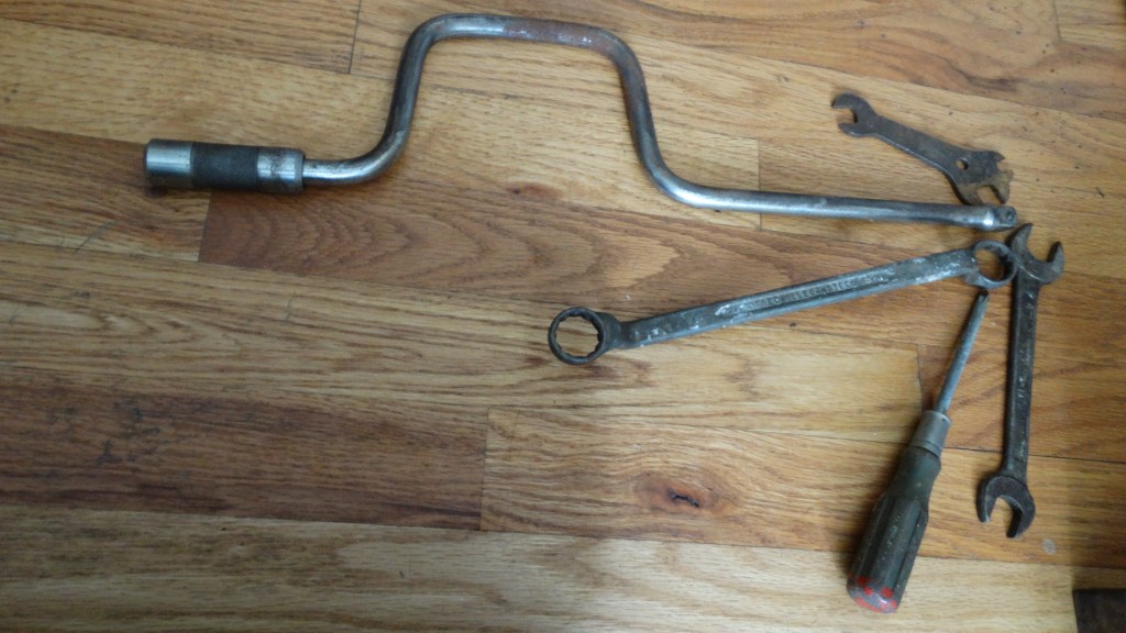 Vintage Metal "SK Tools" Toolbox and Vintage Tools