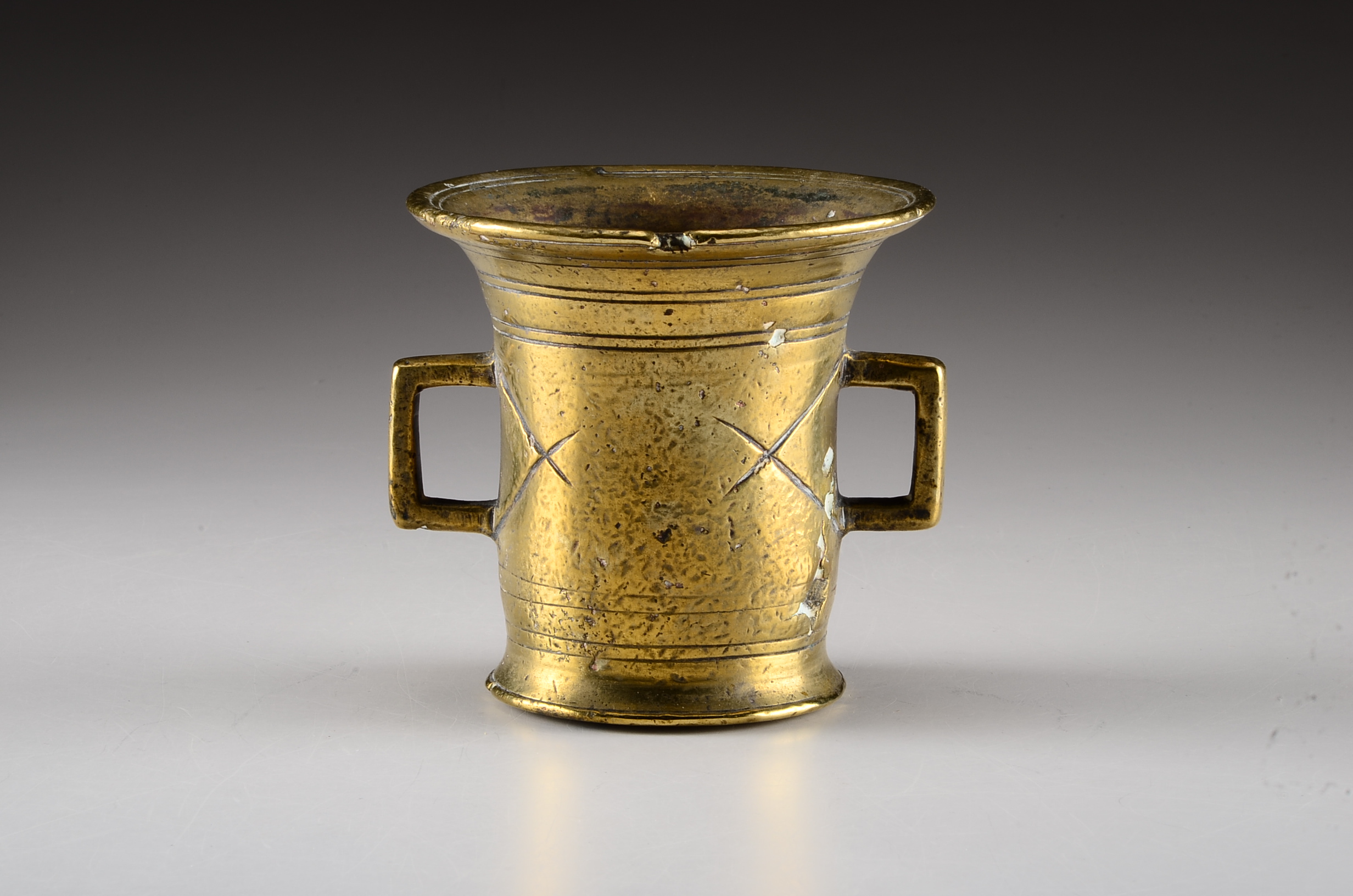 Two Vintage Solid Brass Mortars and a Solid Brass Pestle