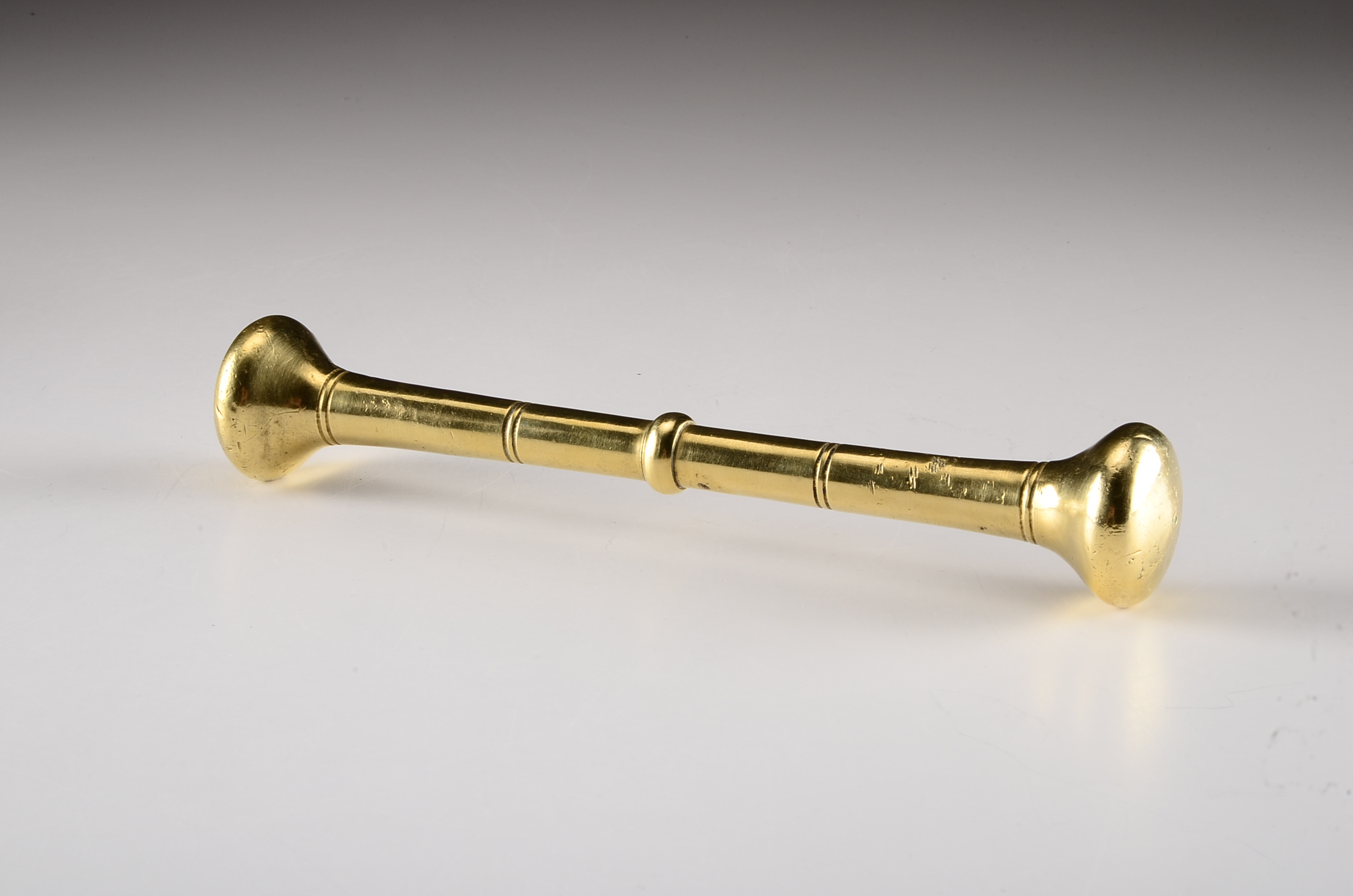 Two Vintage Solid Brass Mortars and a Solid Brass Pestle