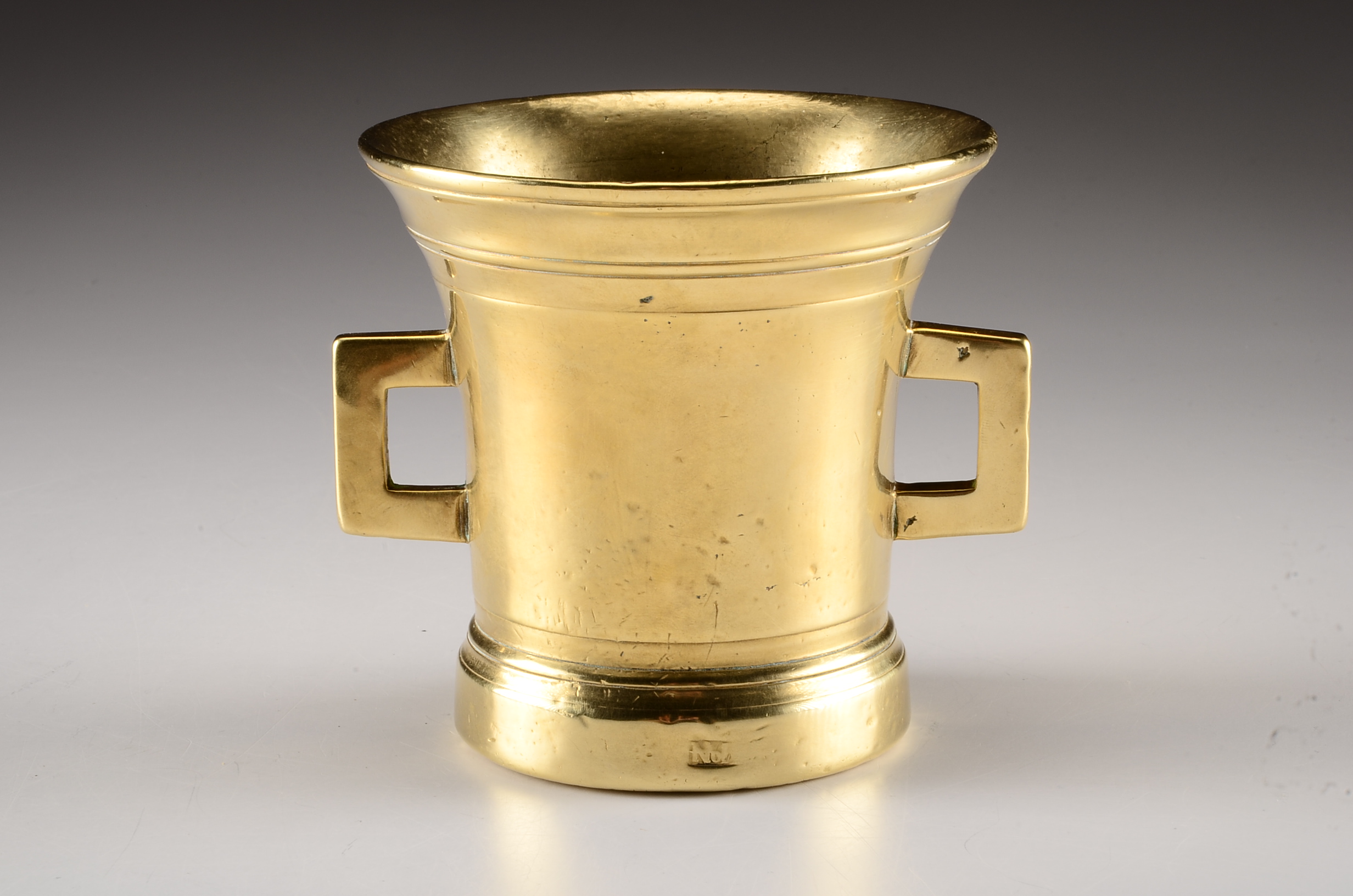 Two Vintage Solid Brass Mortars and a Solid Brass Pestle