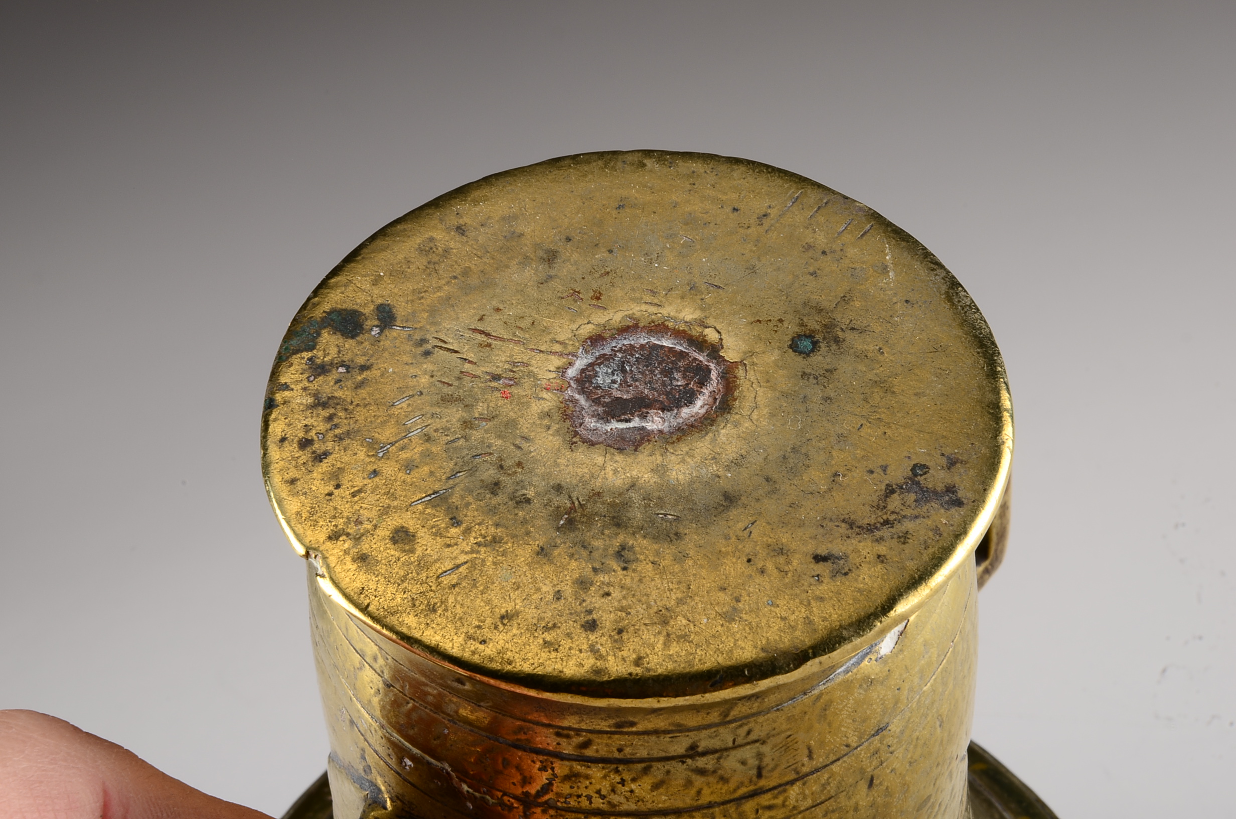 Two Vintage Solid Brass Mortars and a Solid Brass Pestle