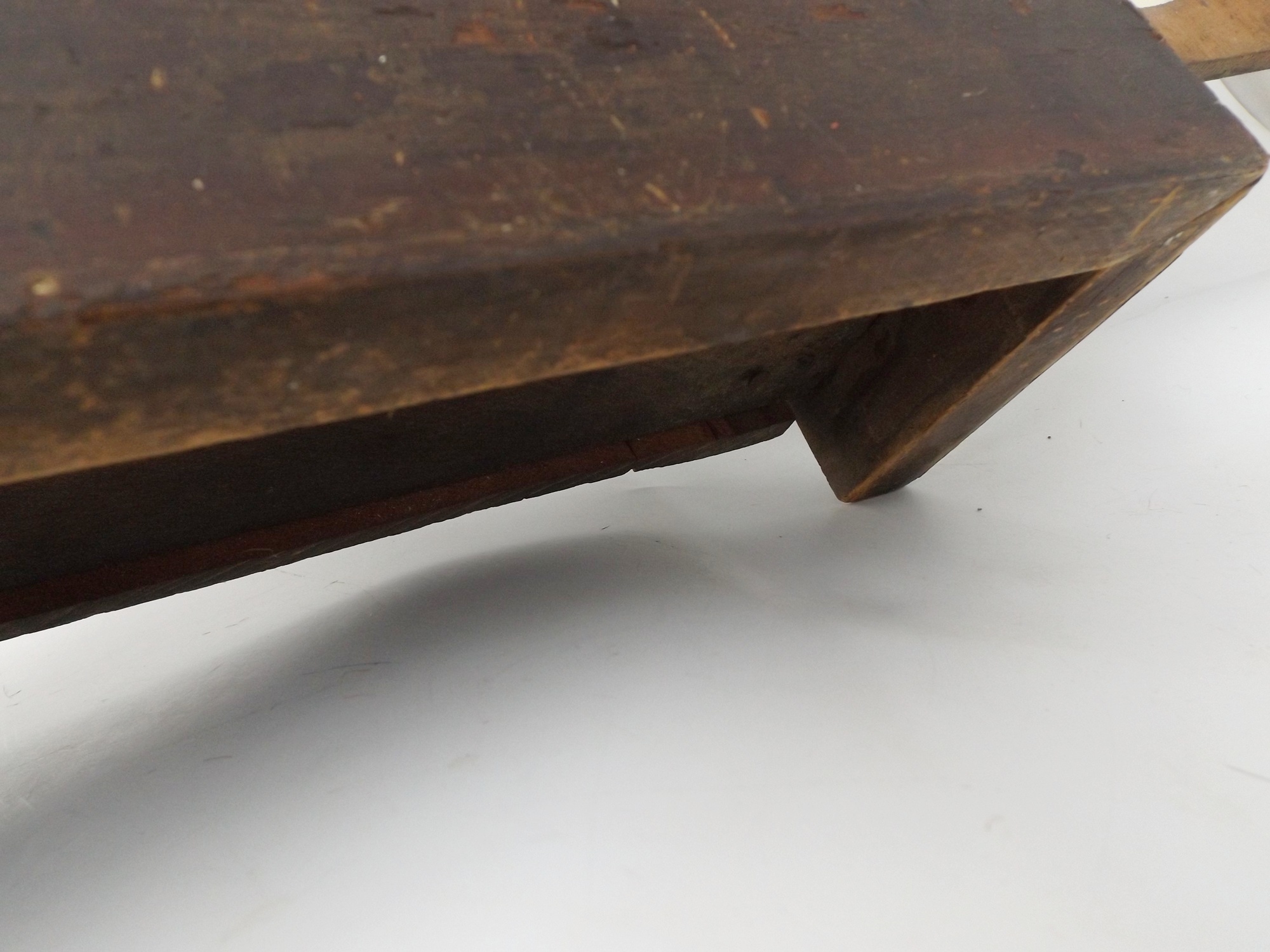 Vintage Eight-Day Dark Cherry Wood Case Clock from Japan