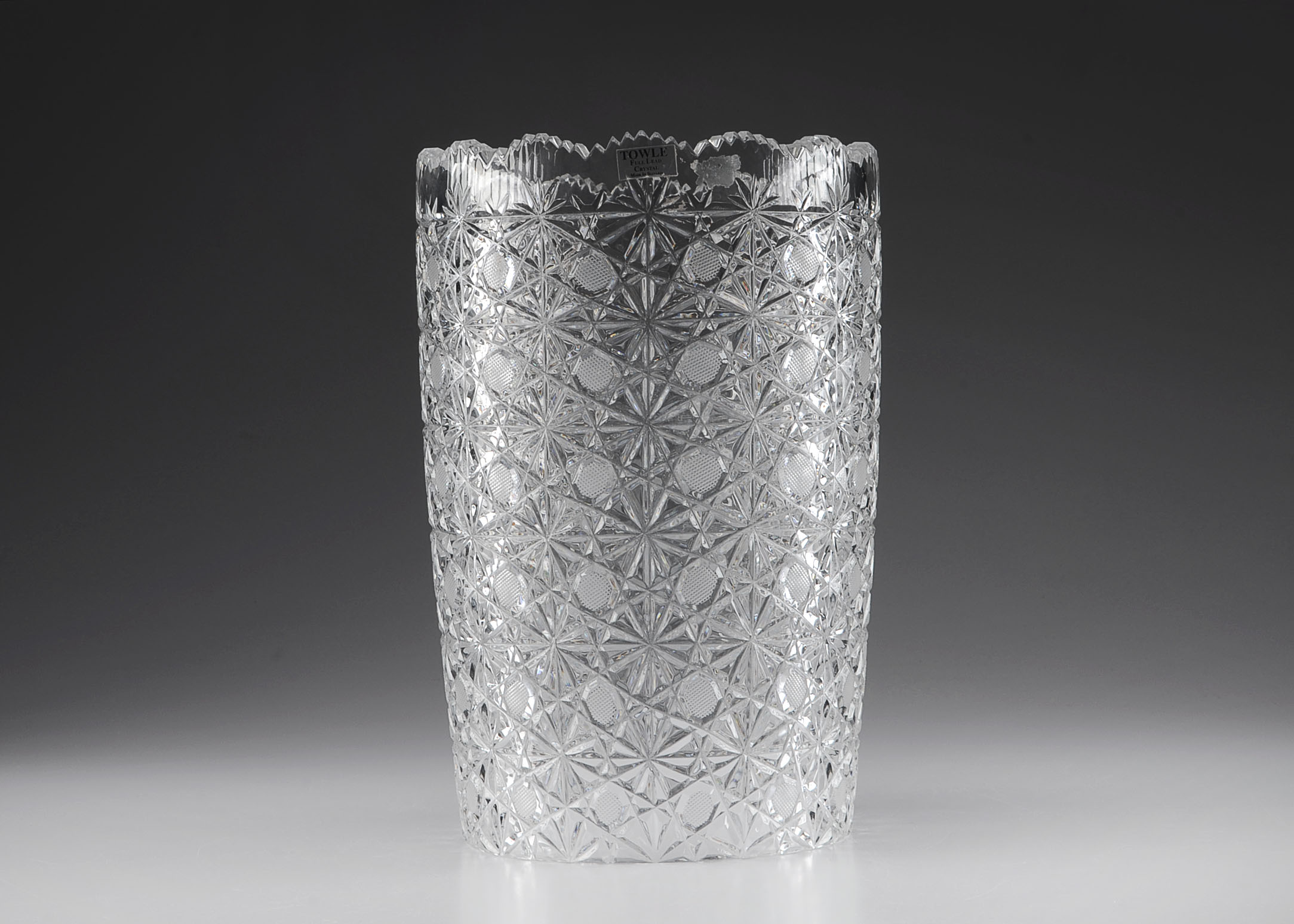 Towle Full Lead Crystal Hurricane Shade