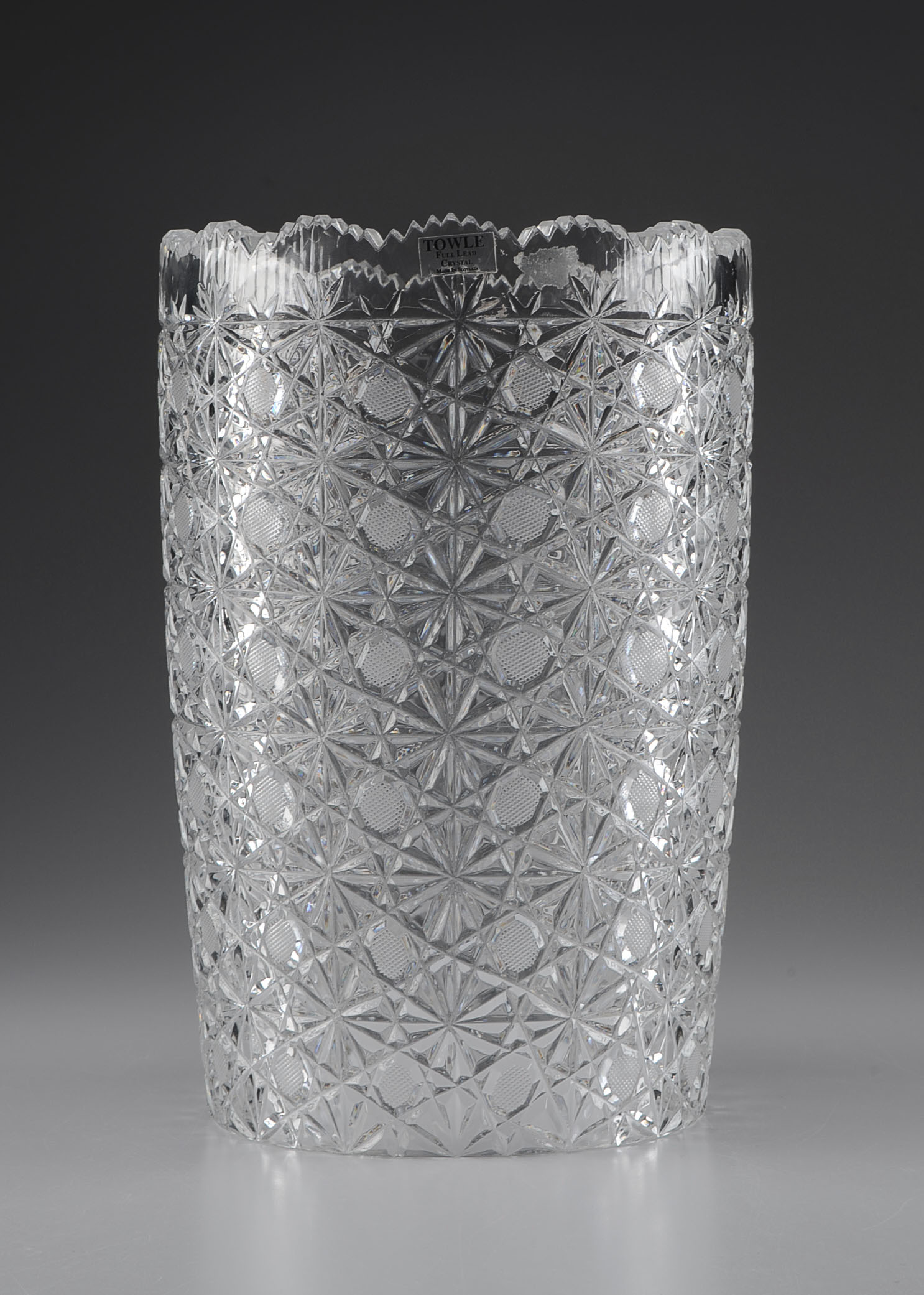 Towle Full Lead Crystal Hurricane Shade