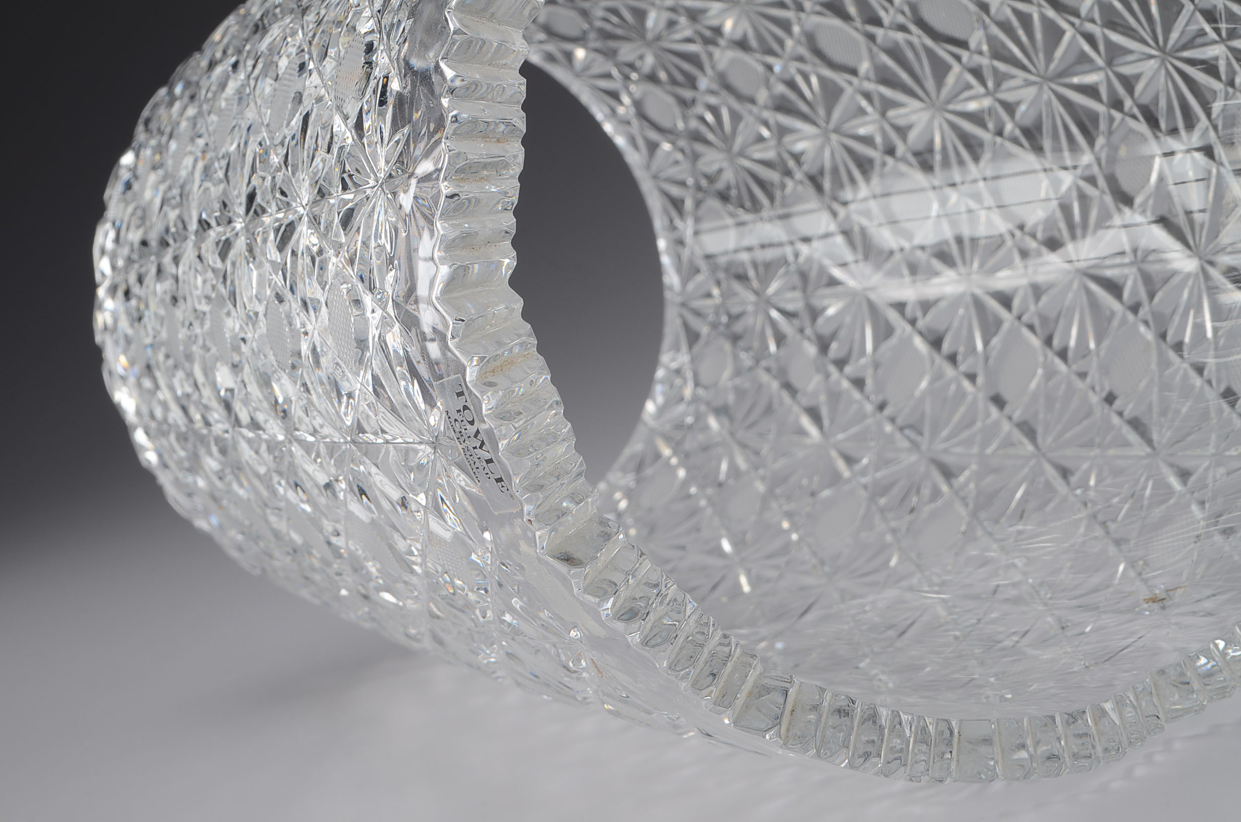 Towle Full Lead Crystal Hurricane Shade