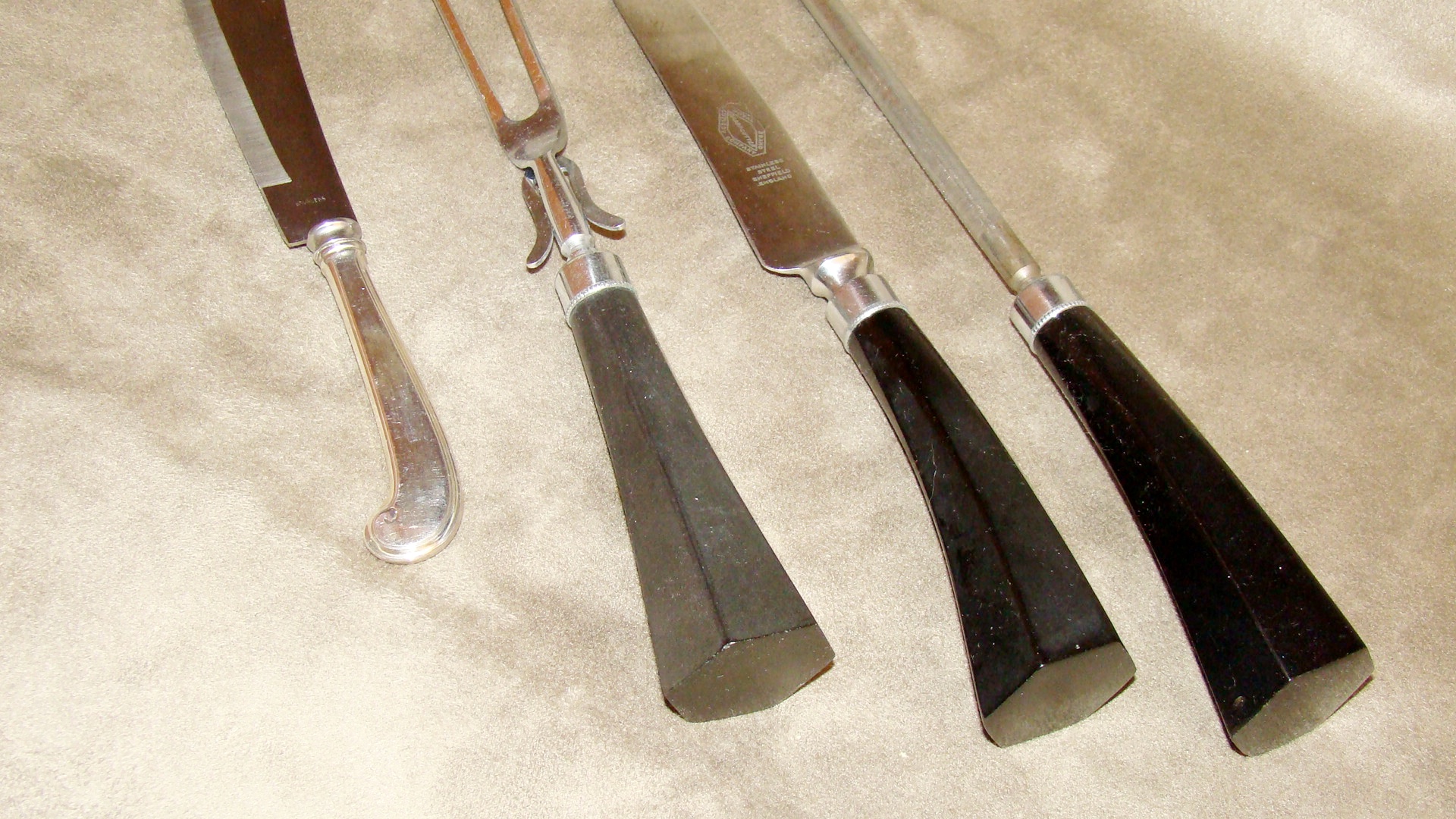 Webster Sterling Silver Bride's Knife an Royal Brand Cutlery Set 