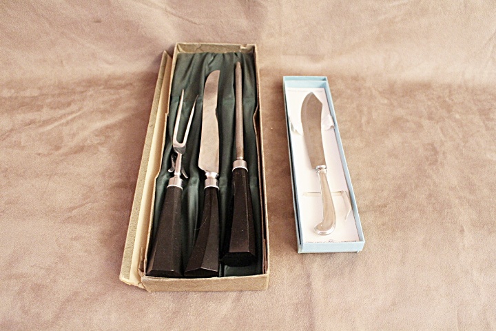 Webster Sterling Silver Bride's Knife an Royal Brand Cutlery Set 