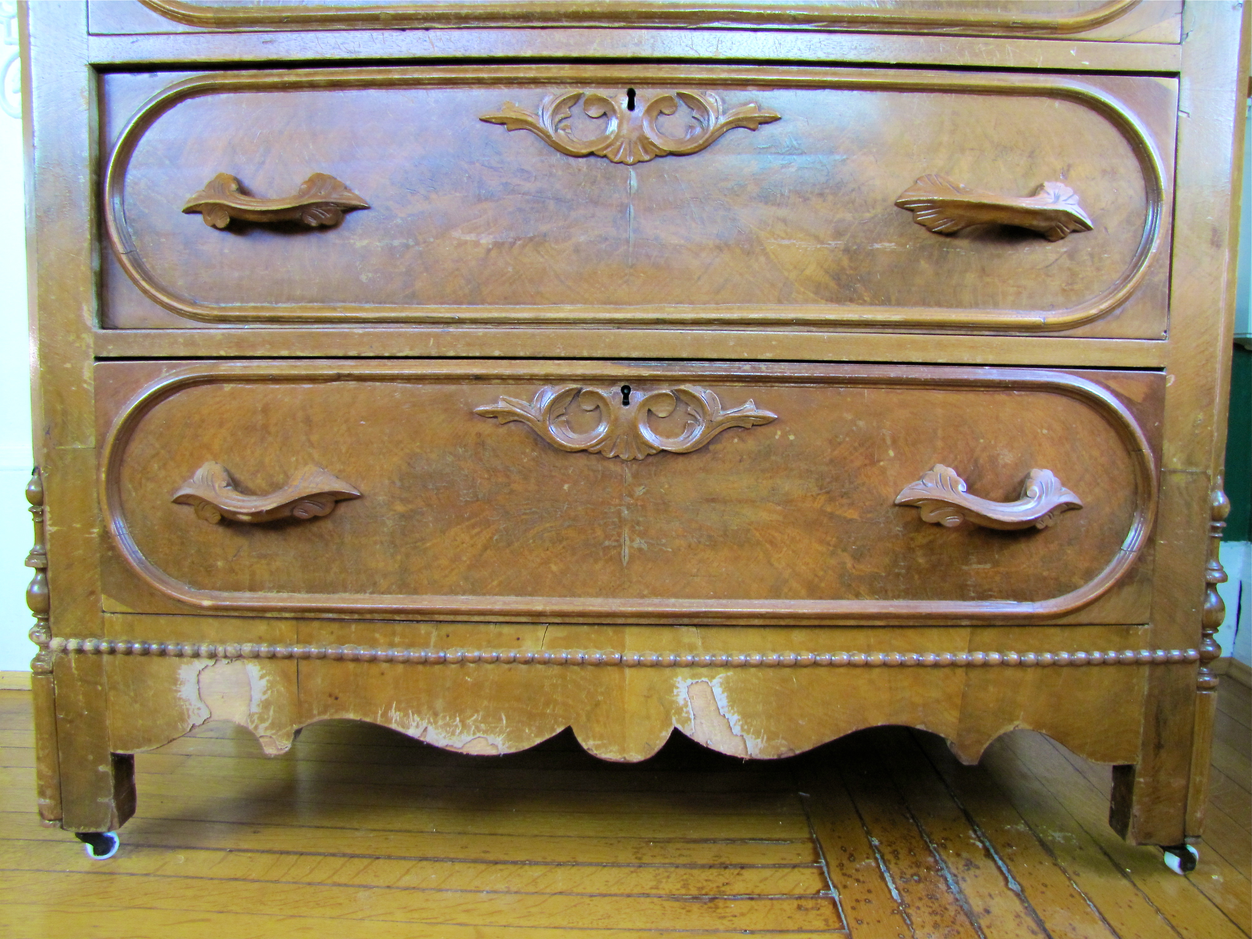 Eastlake Marble Top Chest of Drawers