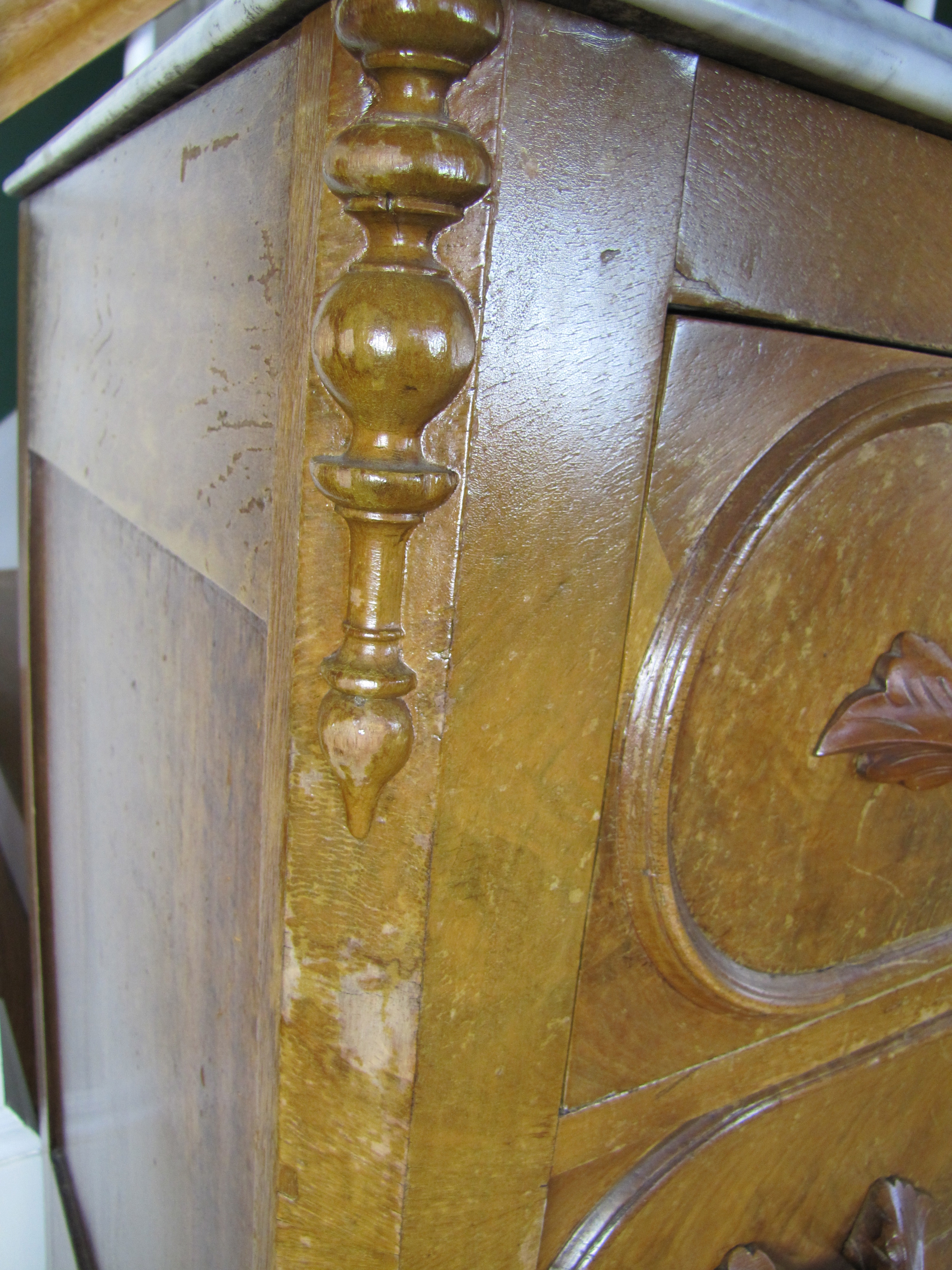 Eastlake Marble Top Chest of Drawers