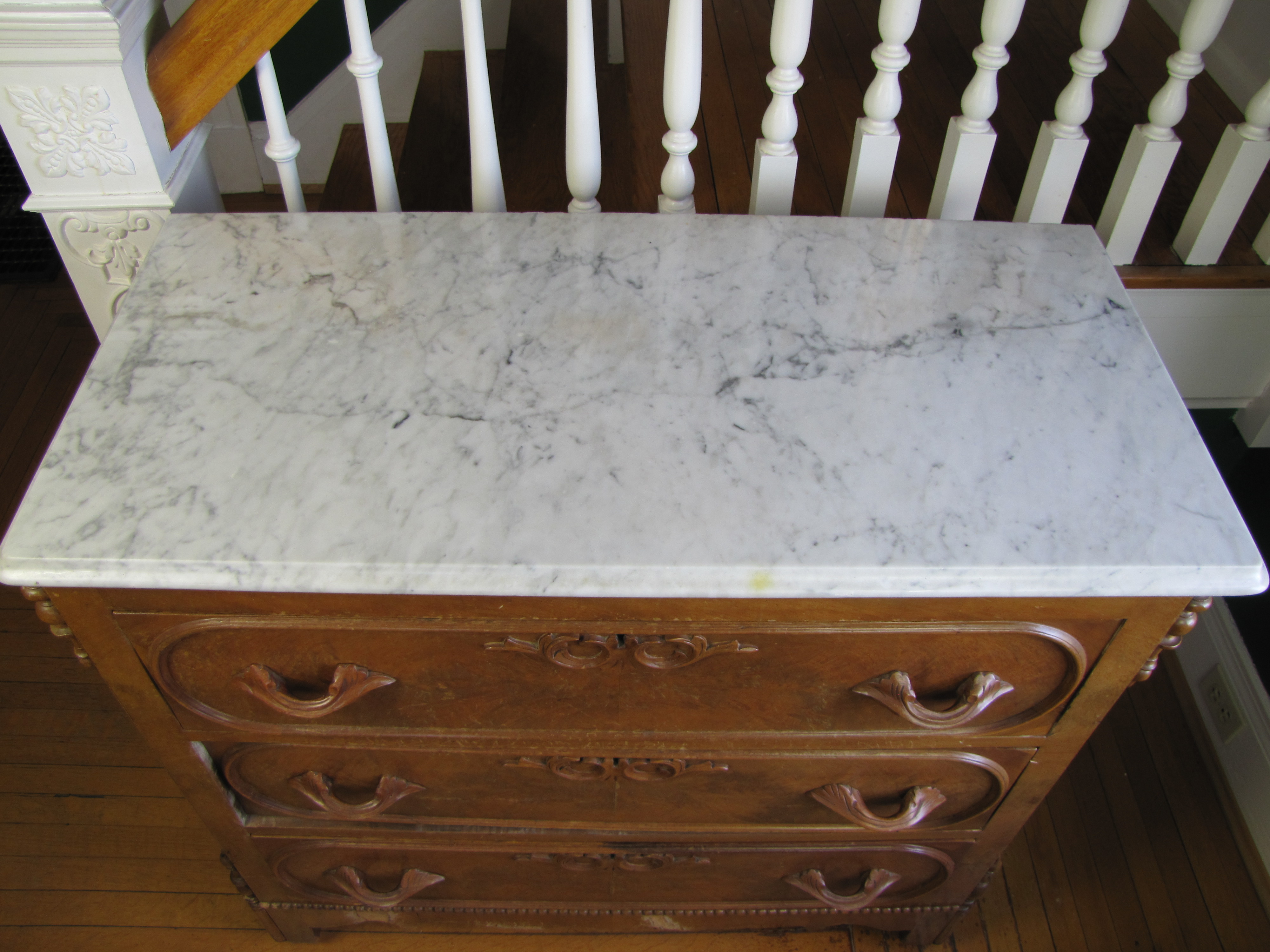 Eastlake Marble Top Chest of Drawers