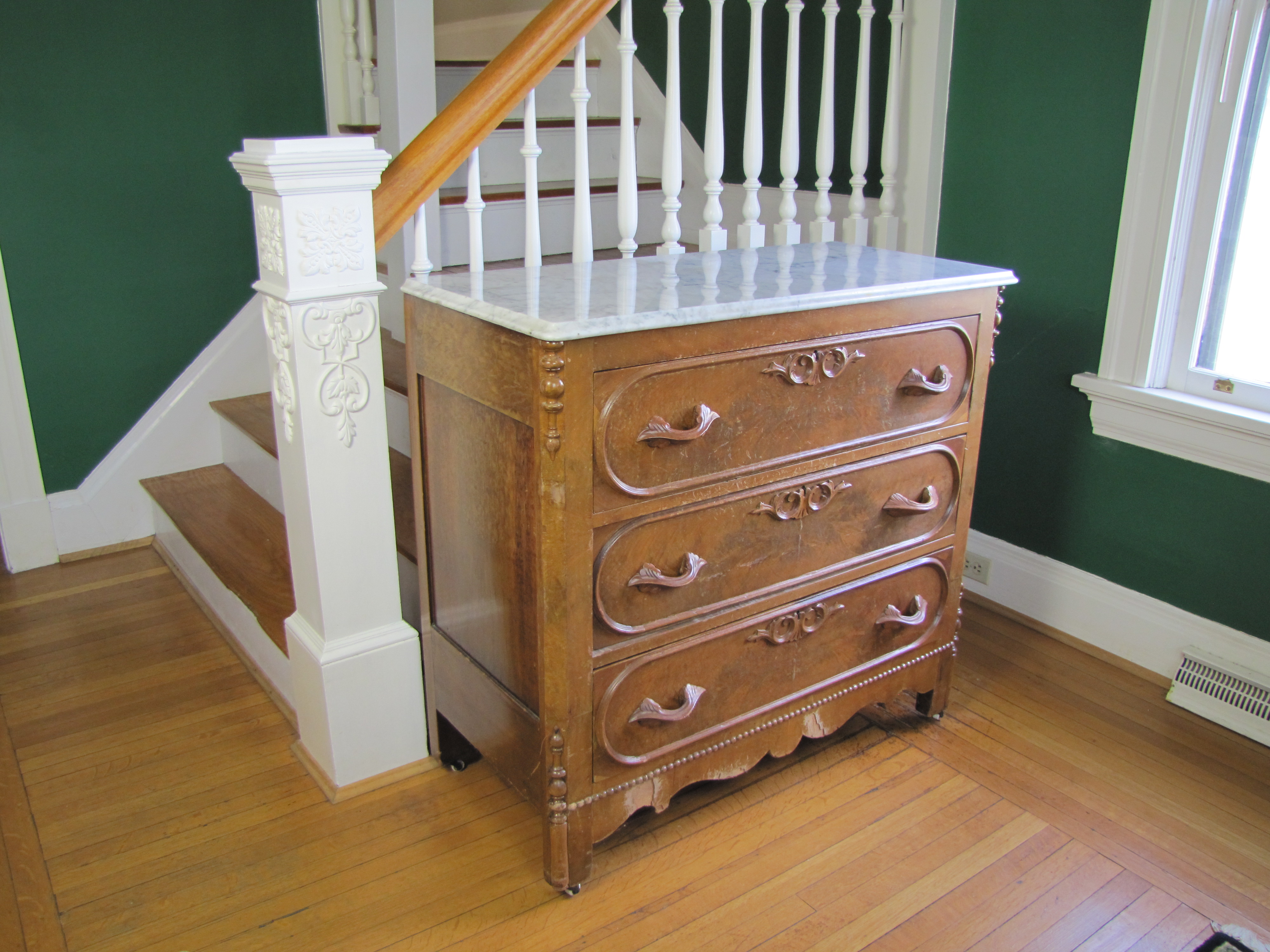 Eastlake Marble Top Chest of Drawers