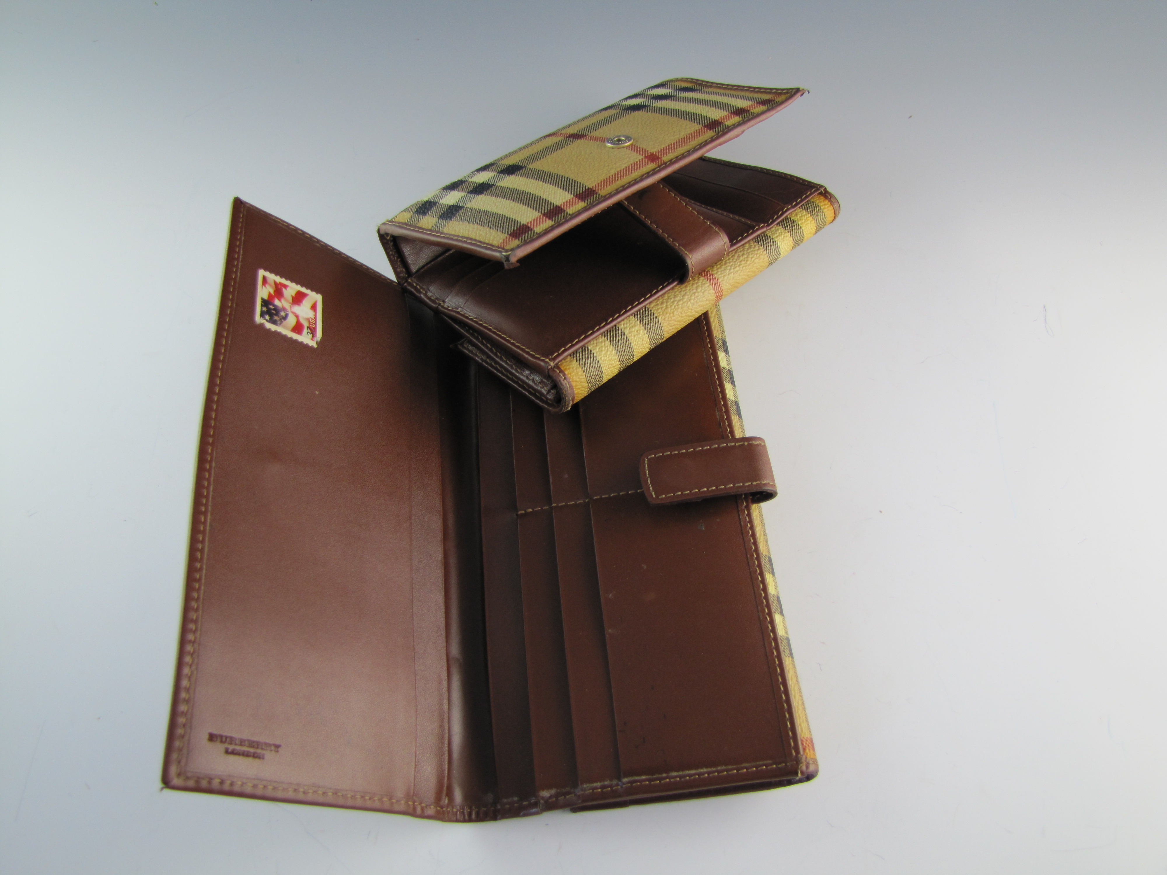 Burberry Shoulder Bag with Two Matching Wallets