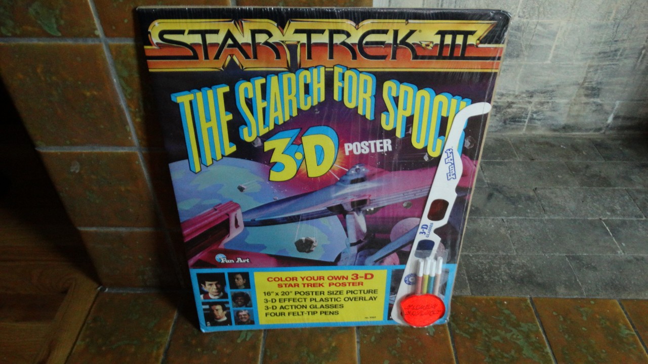 1983 "Star Trek III" 3D Coloring Poster