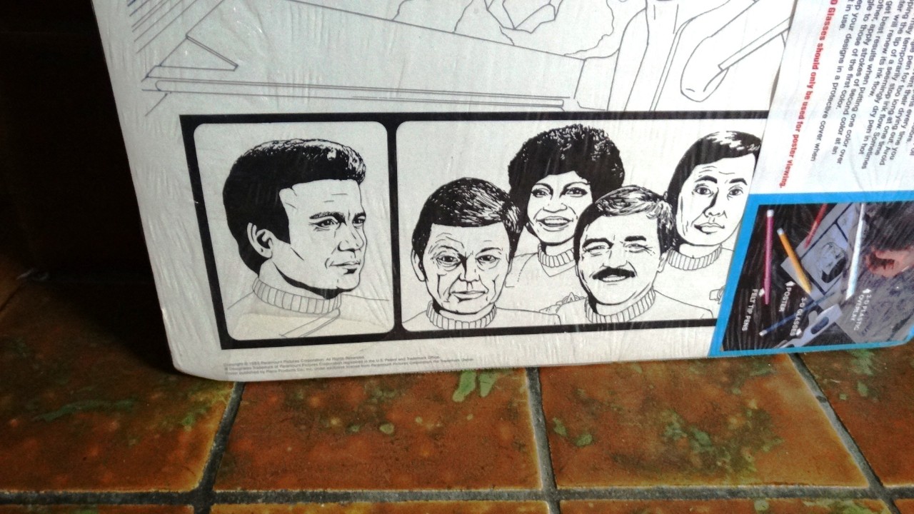 1983 "Star Trek III" 3D Coloring Poster
