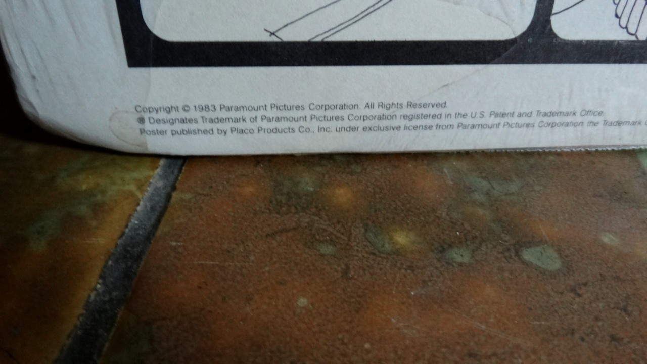 1983 "Star Trek III" 3D Coloring Poster