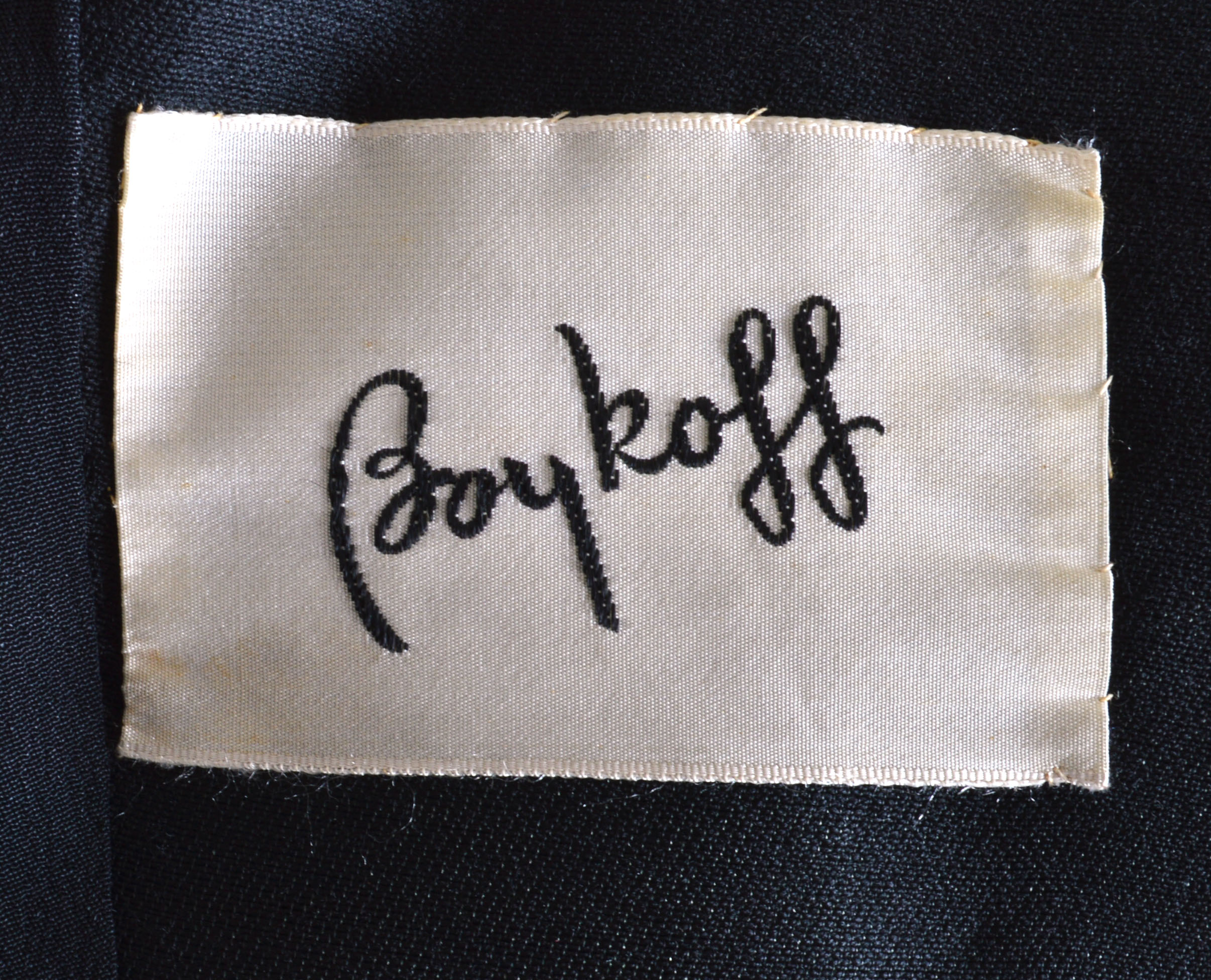 Stylish 1960s Vintage Black Wool Suit