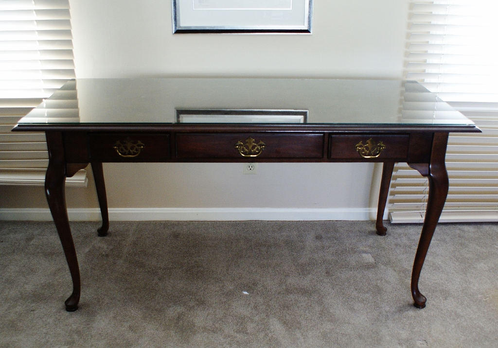 National Mt. Airy Cherry Chippendale Desk