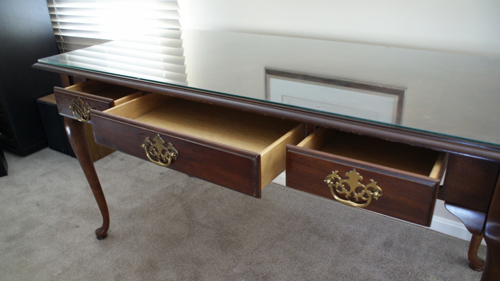 National Mt. Airy Cherry Chippendale Desk